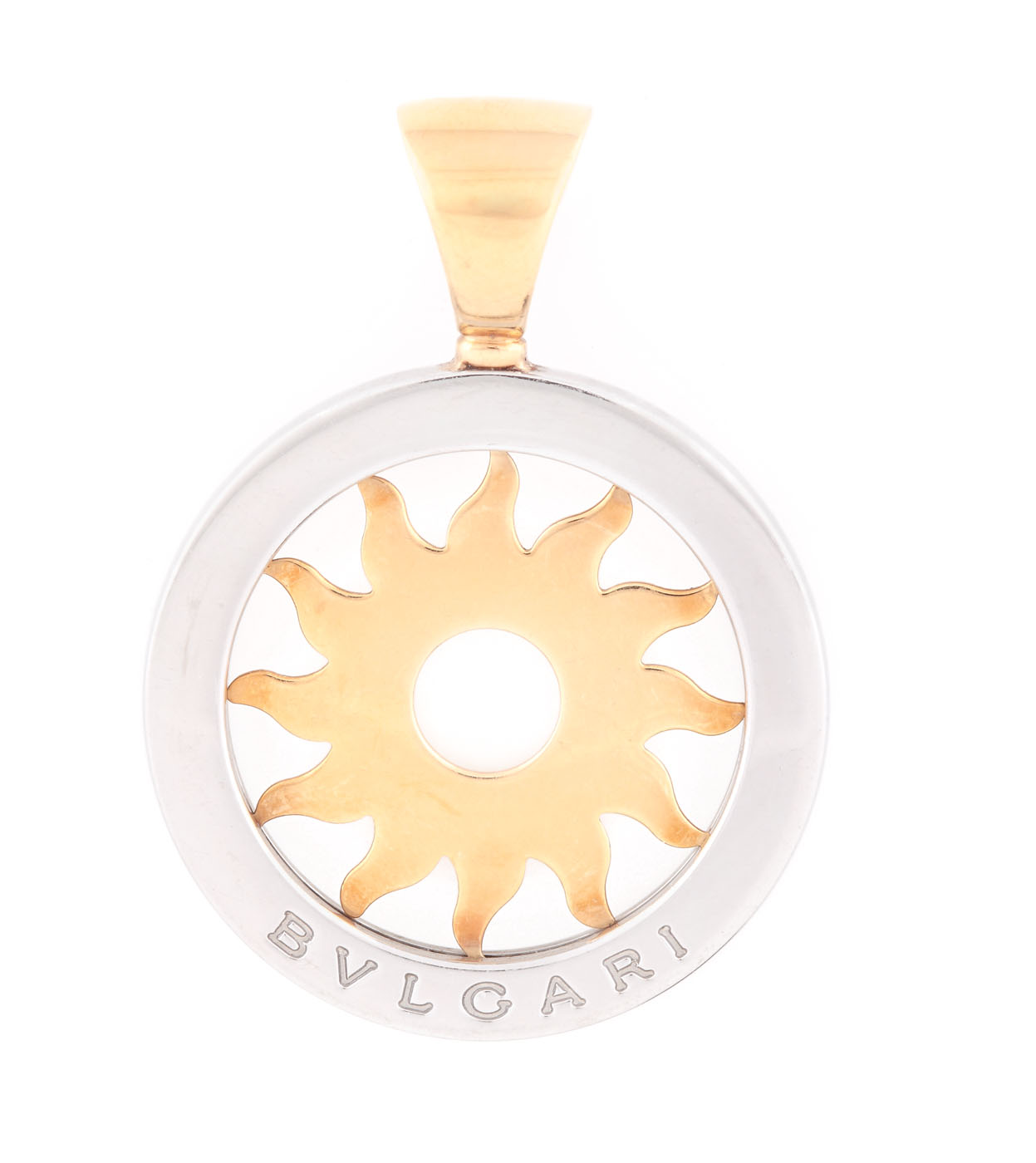 Pandantiv Bvlgari din aur, cu motiv solar