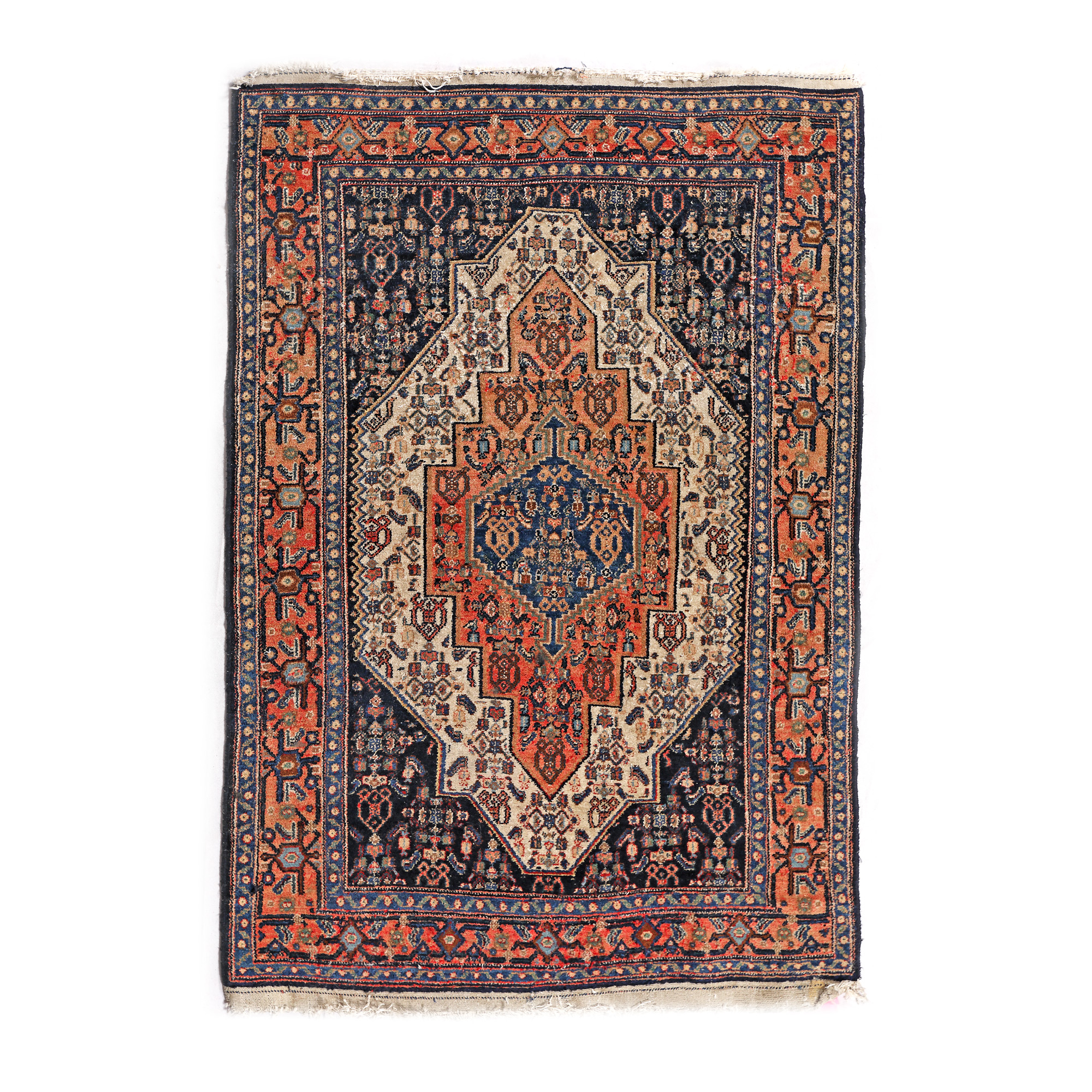 Senneh wool rug, decorated with geometrical motifs, Iran