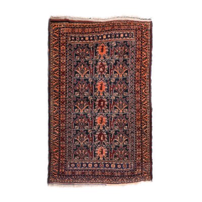 Beluch wool rug, decorated with donkeys, Pakistan