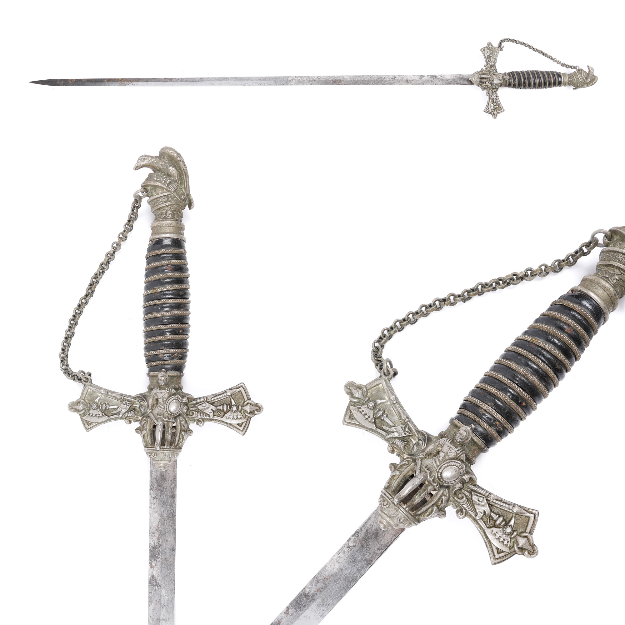 Masonic knight sword, American lodge, early 20th century