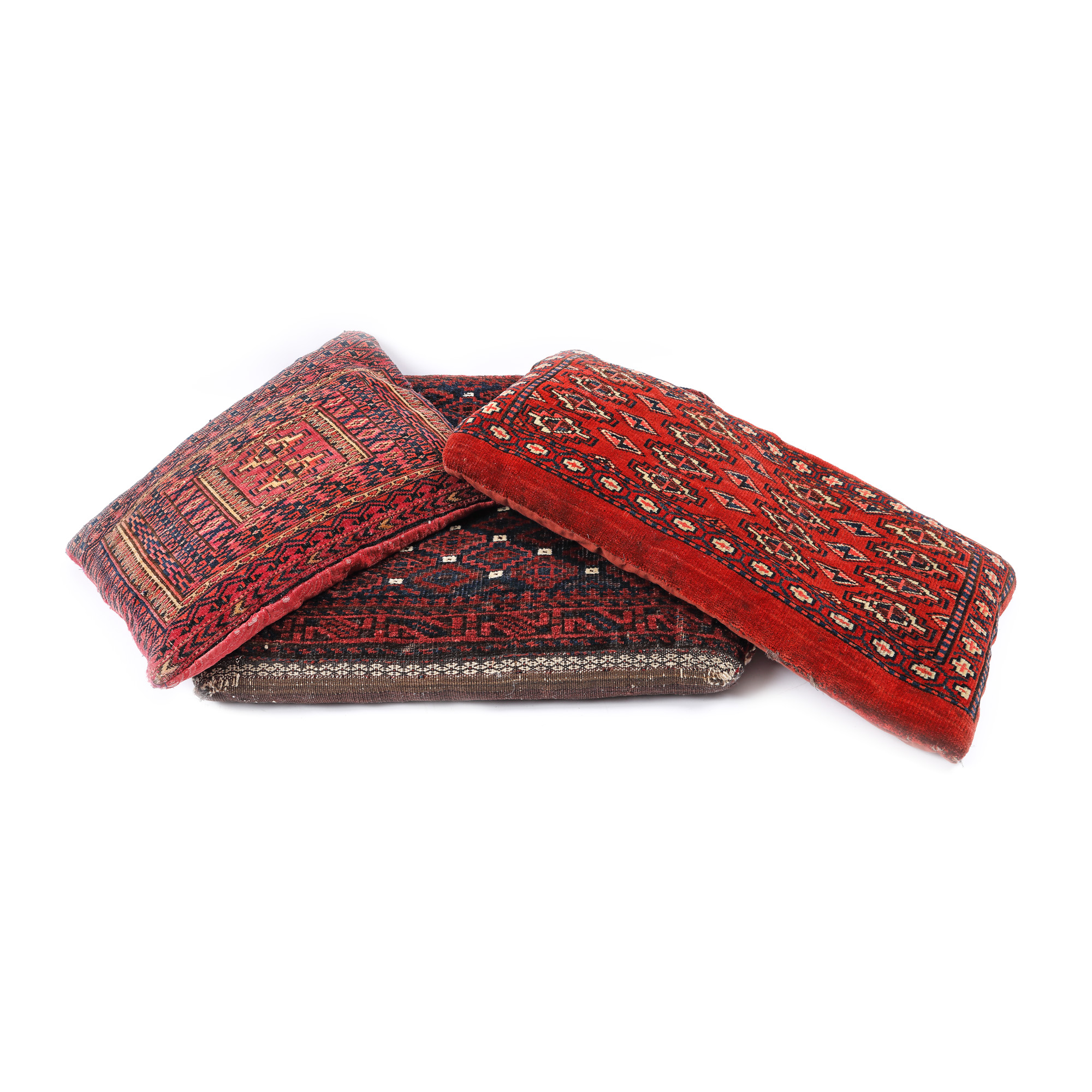 Three Tekke-Buhara and Beluch pillows, wool, Iran, late 19th century - early 20th century