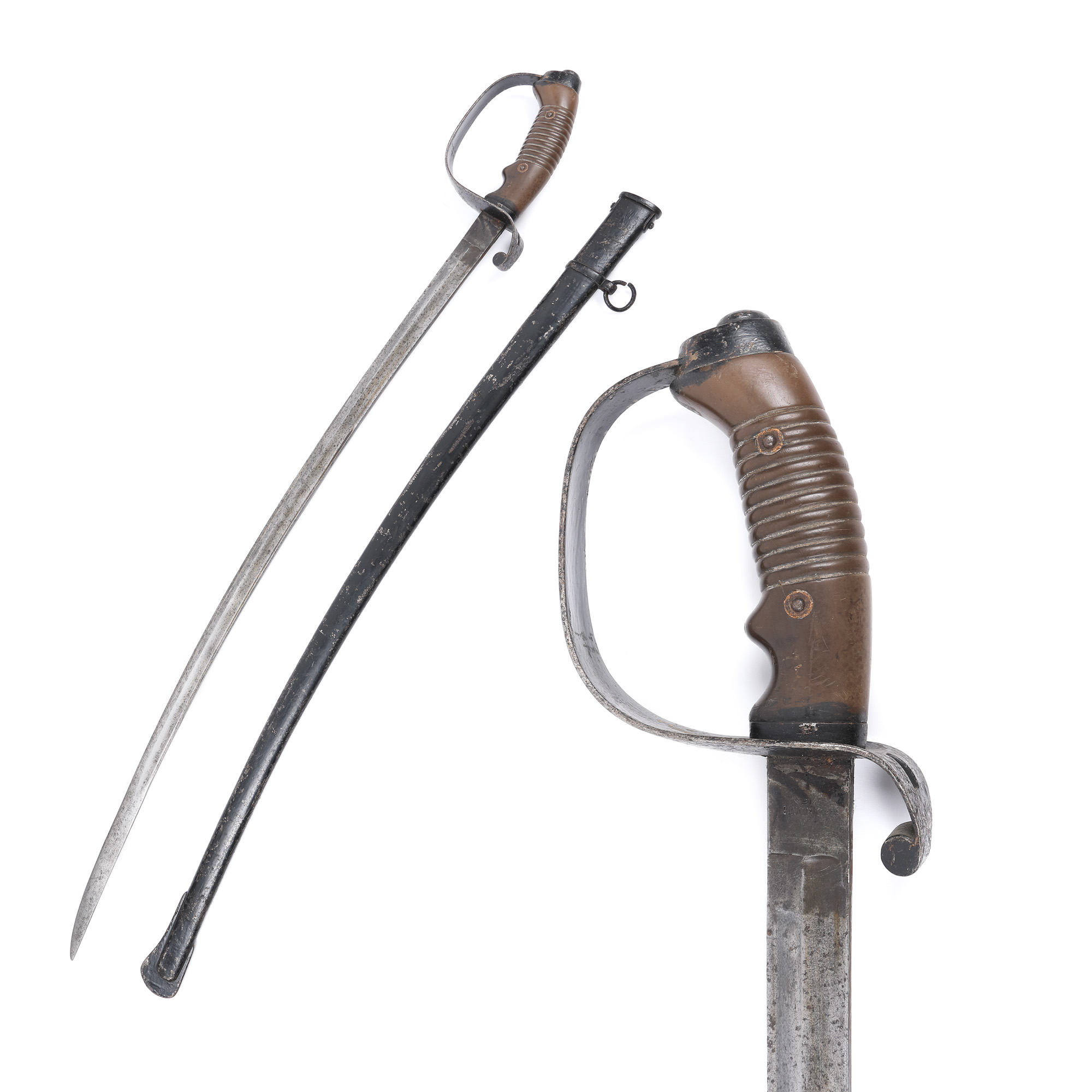 Battle sword, model 1861, with sheath, Austria, World War I period