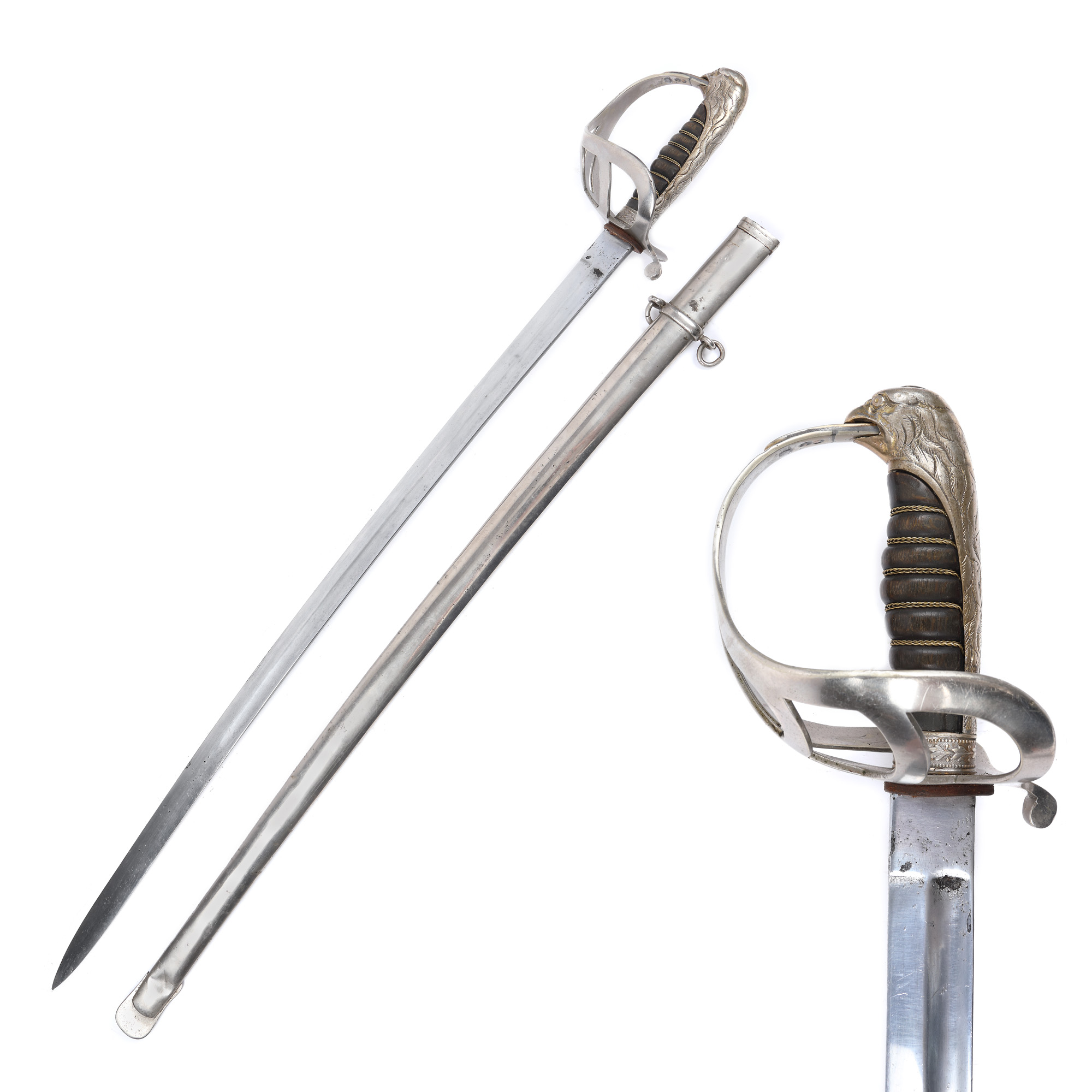 Gendarmerie sword, with sheath, Romania, Carol I period