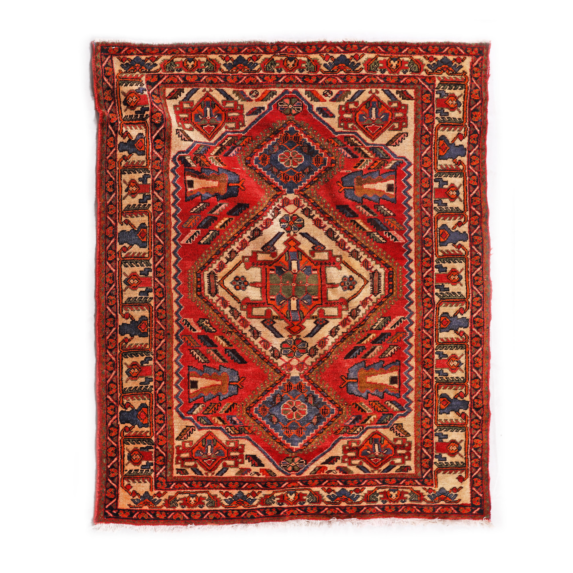 Mahal wool rug, specific motifs, Iran