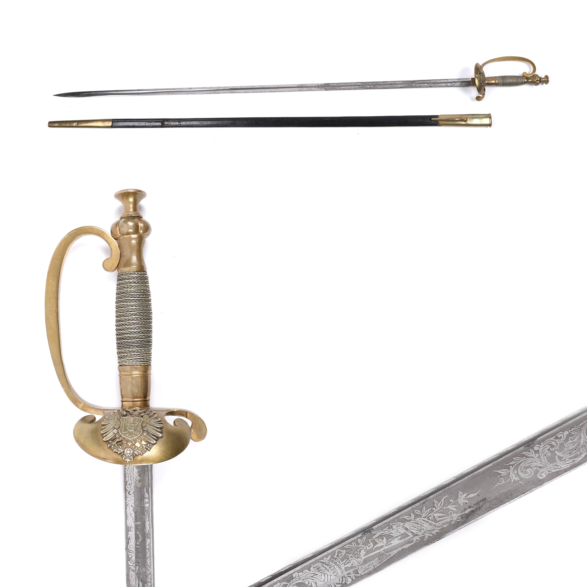 Officer's sword, with sheath, Austria, second half of the 19th century 