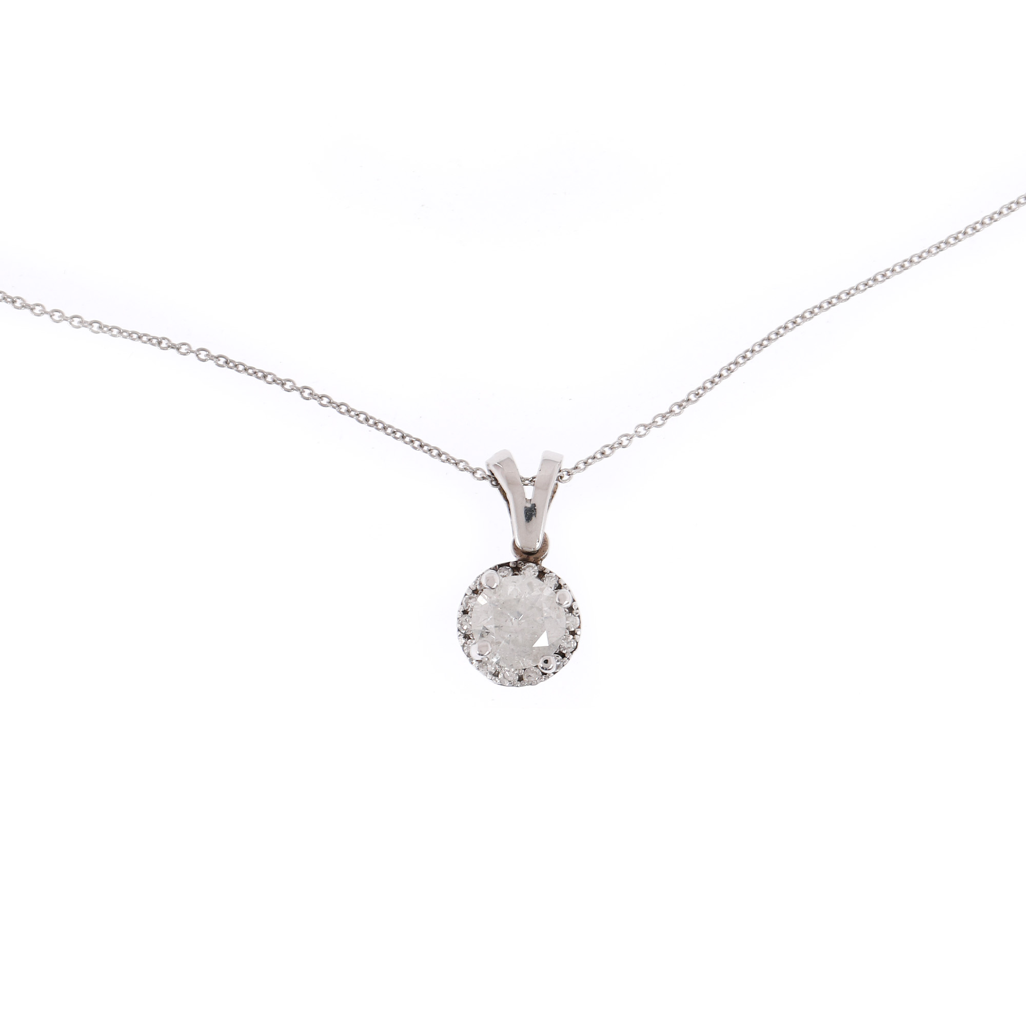 Gold chain with pendant, decorated with diamonds