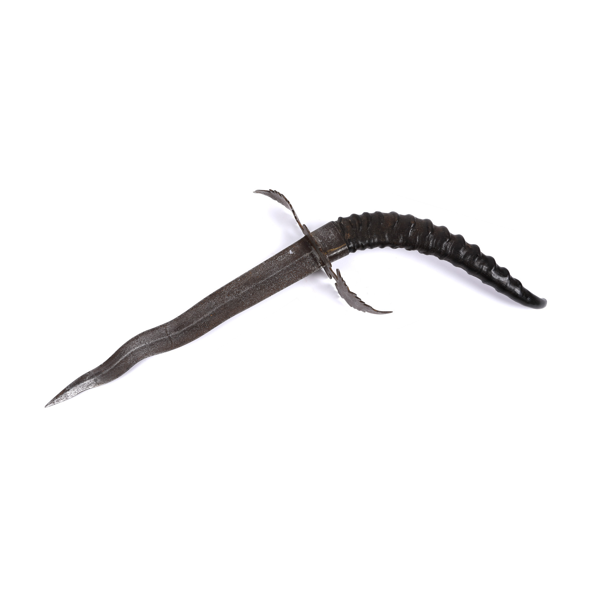 Dagger with antelope horn handle, Congo, start of the 20th century
