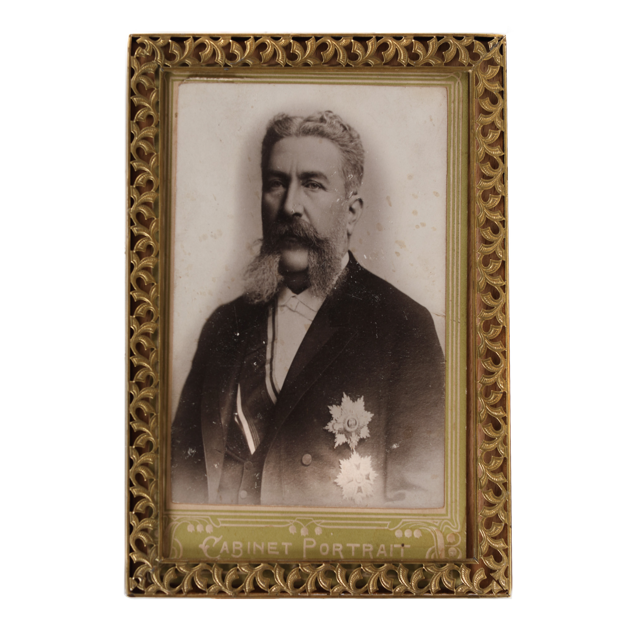 Fotografie ilustrându-l pe Principele Gheorghe Grigore Cantacuzino (Nababul), fotograf I. Niculescu, București, a doua jumătate a sec. XIX