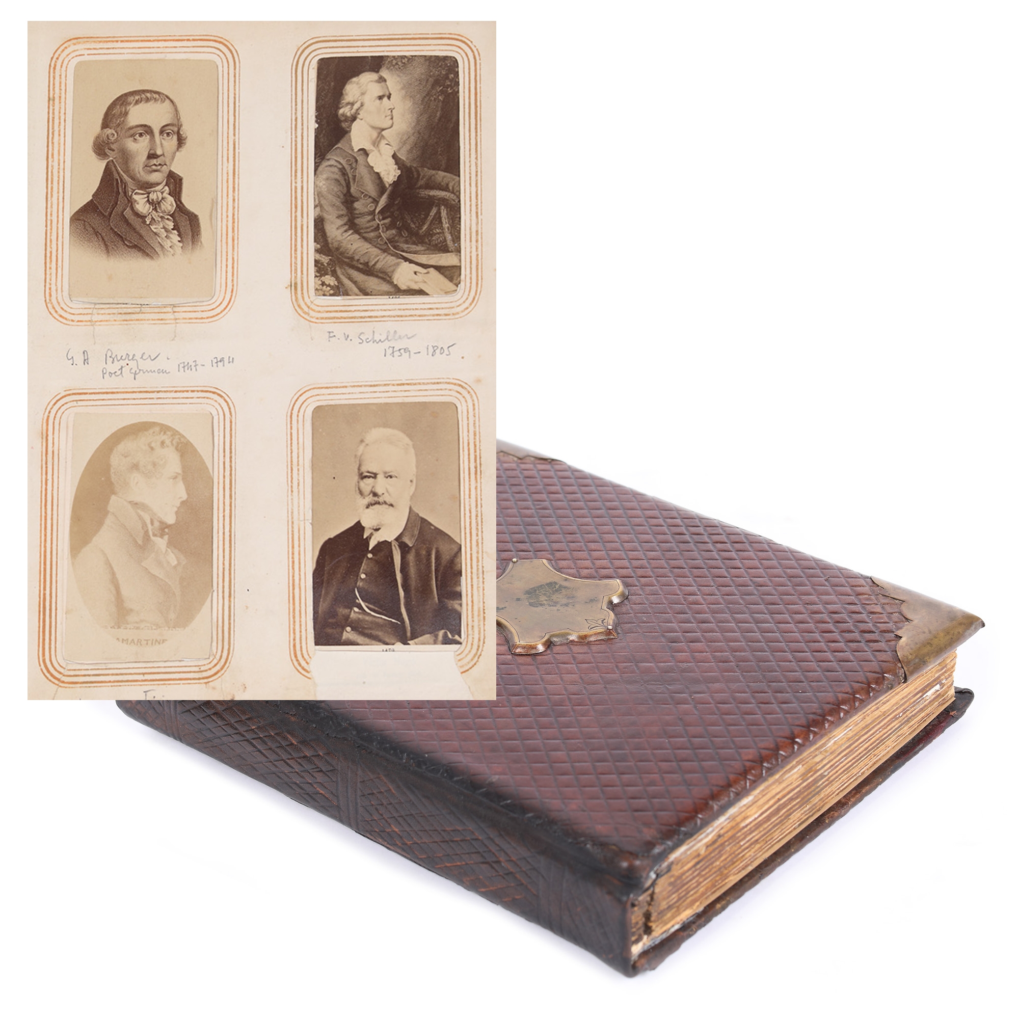 Album ilustrând diferite personalități, fotografii de Franz Duschek, Franz Mandy, Carol Popp de Szathmari, Fritz Luckhardt, sfârșitul sec. XIX - începutul sec. XX