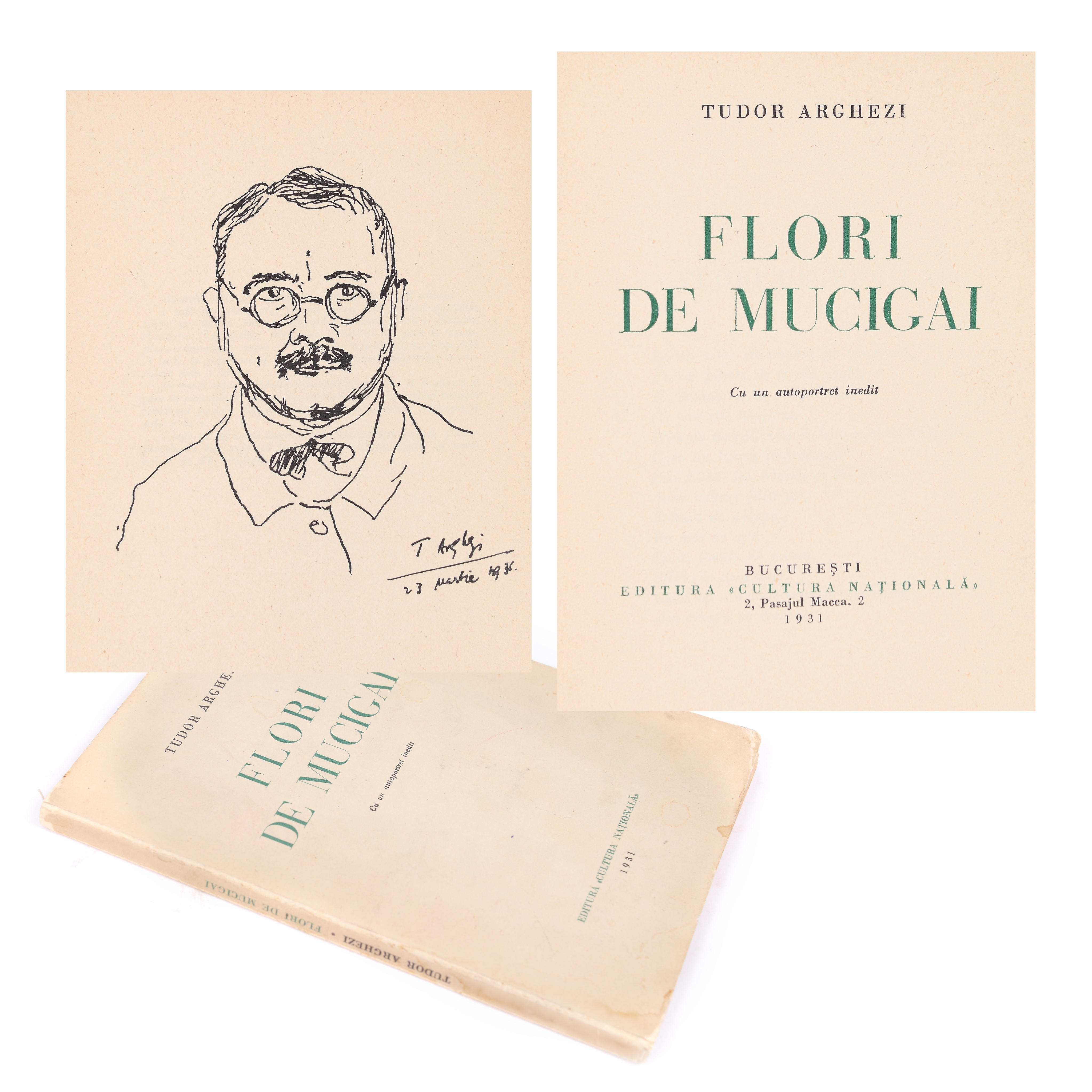 "Flori de Mucigai", by Tudor Arghezi, editio princeps, Bucharest, 1931