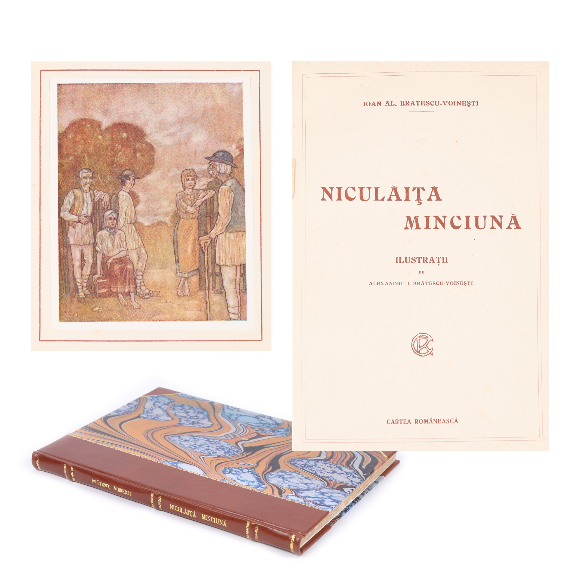 ”Niculăiță Minciună”, de Ioan Al. Brătescu-Voinești, București, 1922, ediție bibliofilă, cu 12 ilustrații