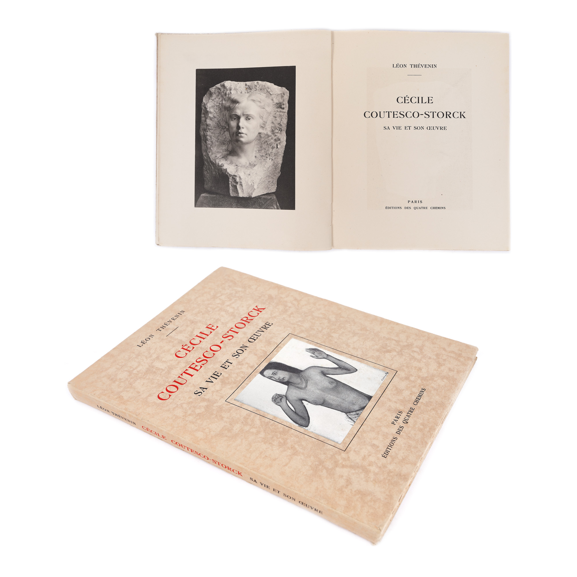 ”Cecilia-Cuțescu Storck - Viața și opera”, de Leon Thevenin, franceză, Paris, 1932, ediție bibliofilă, cu 51 de ilustrații, piesă rară