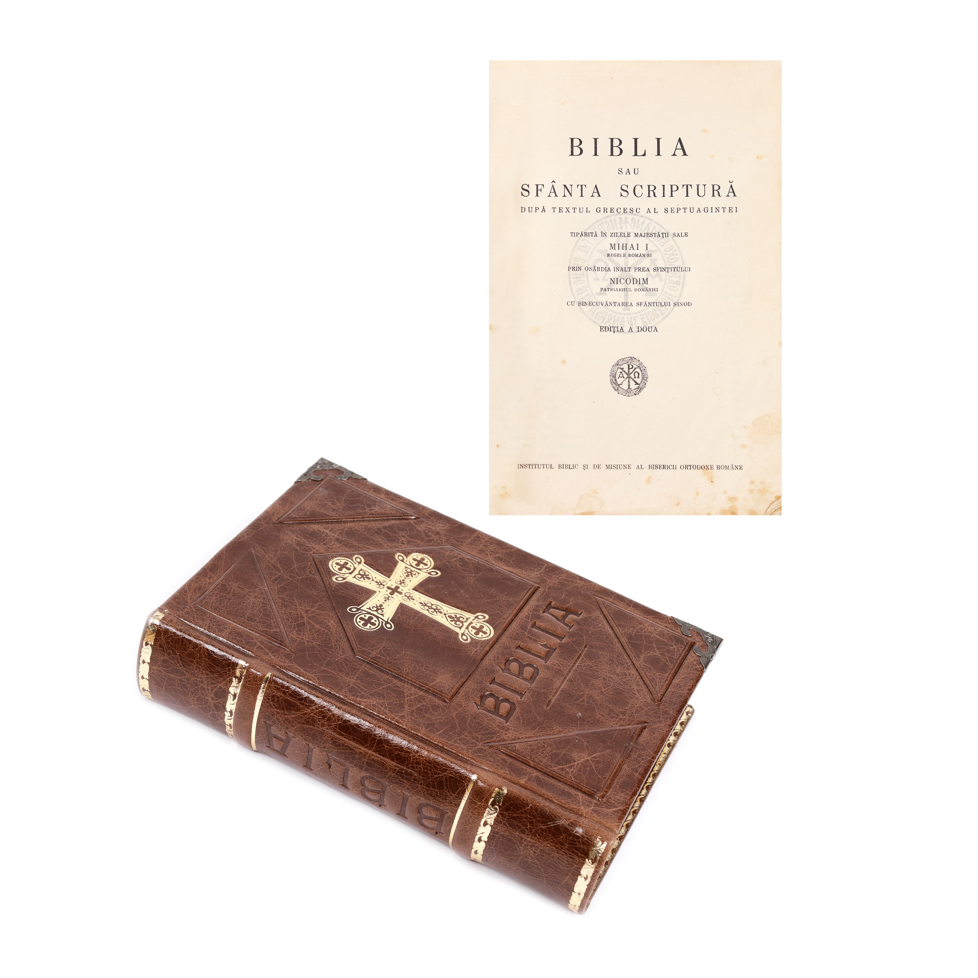 ”Biblia”, tipărită în timpul Regelui Mihai I, București, 1944, piesă rară