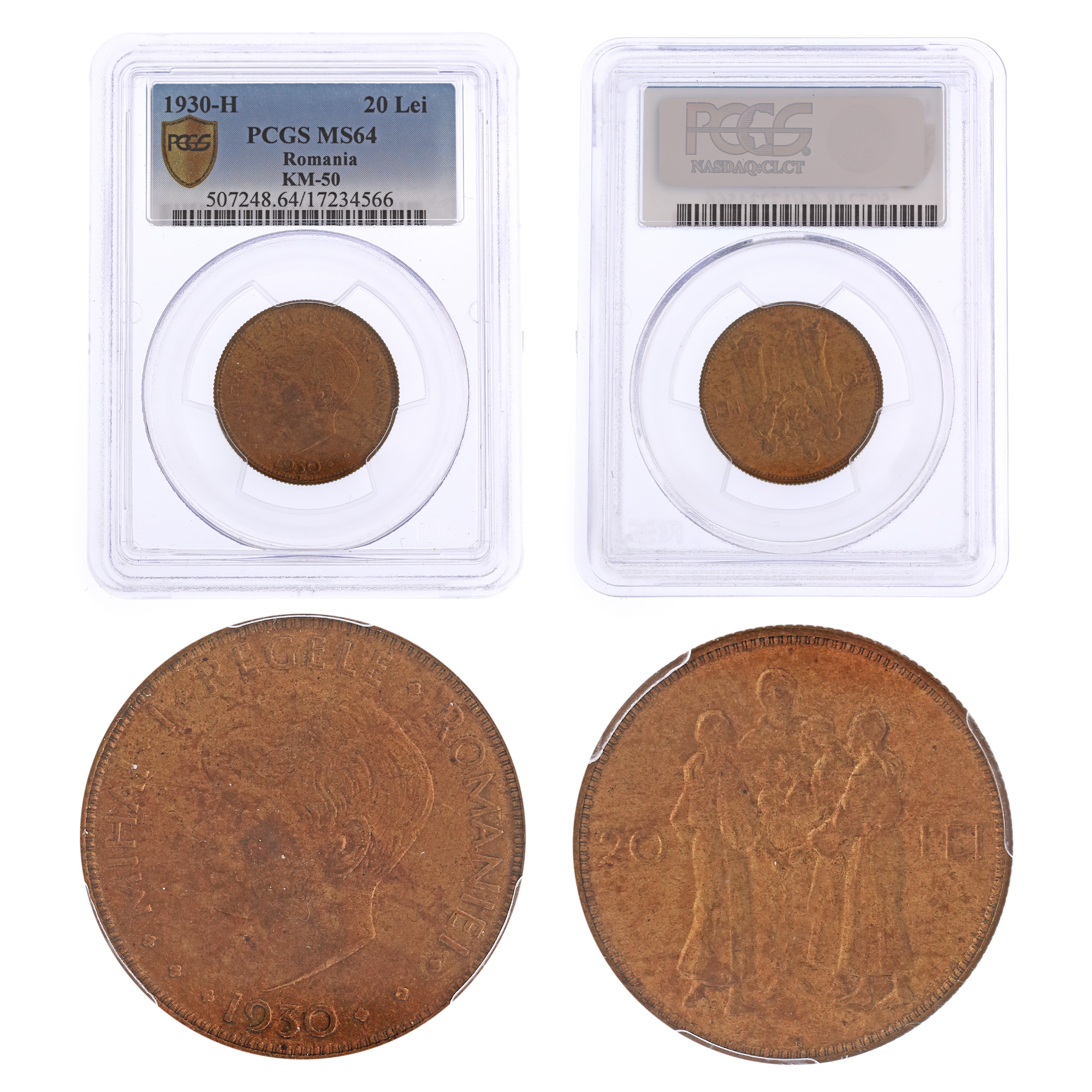 20 Lei coin, 1930H, MS 64