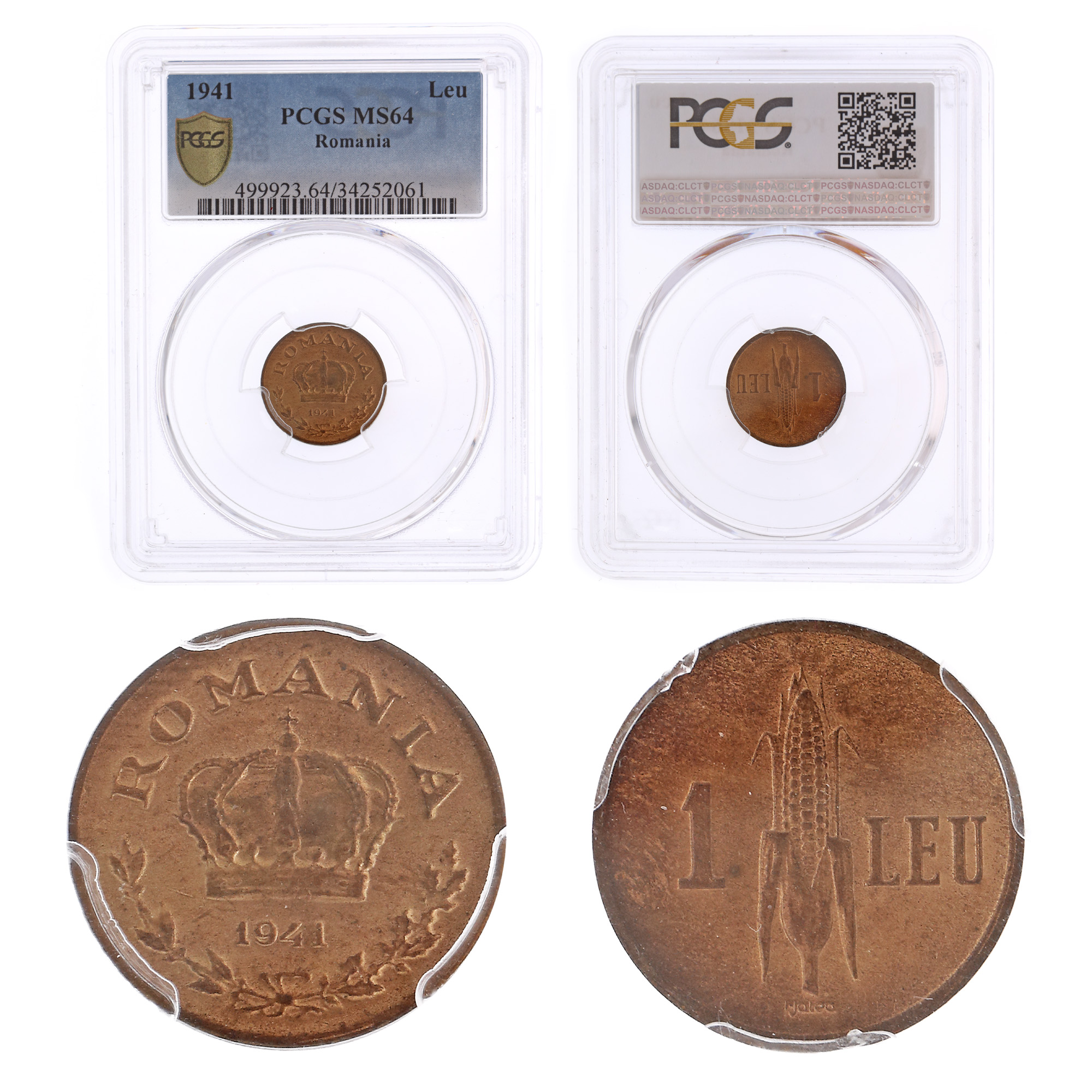 Moneda 1 Leu 1941, MS 64