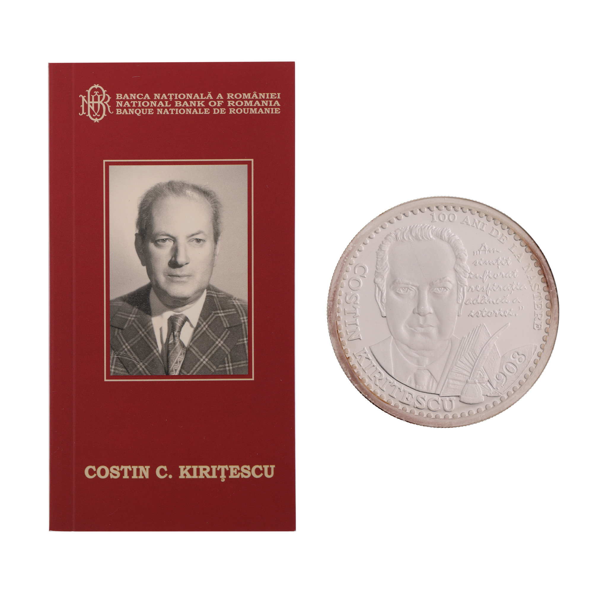 BNR commemorative coin – 100 years since the birth of Costin C. Kirițescu