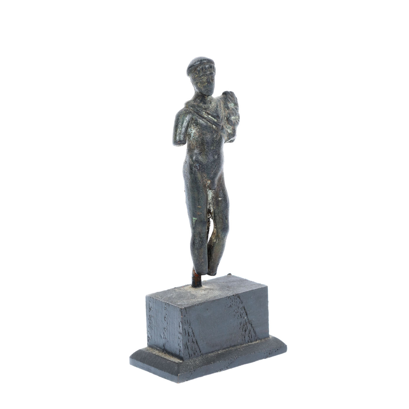 Miniature bronze statuette illustrating Hermes, god of trade, the Hellenistic period, 1st century BCE - I
