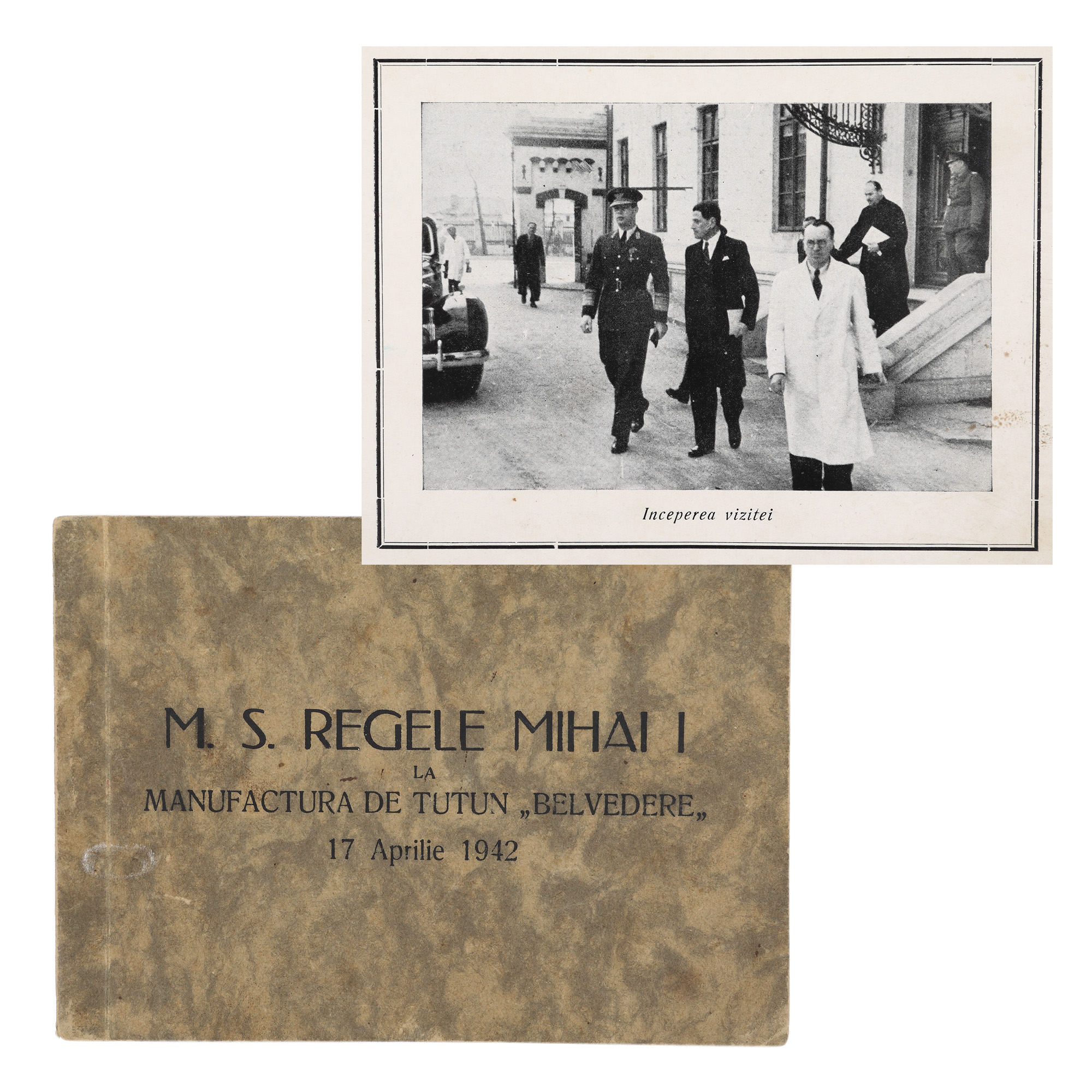 Album "M.S. Regele Mihai I la Manufactura de Tutun Belvedere" (HM King Michael I at the Belvedere Tobacco Manufacturer"), 17th of April 1942