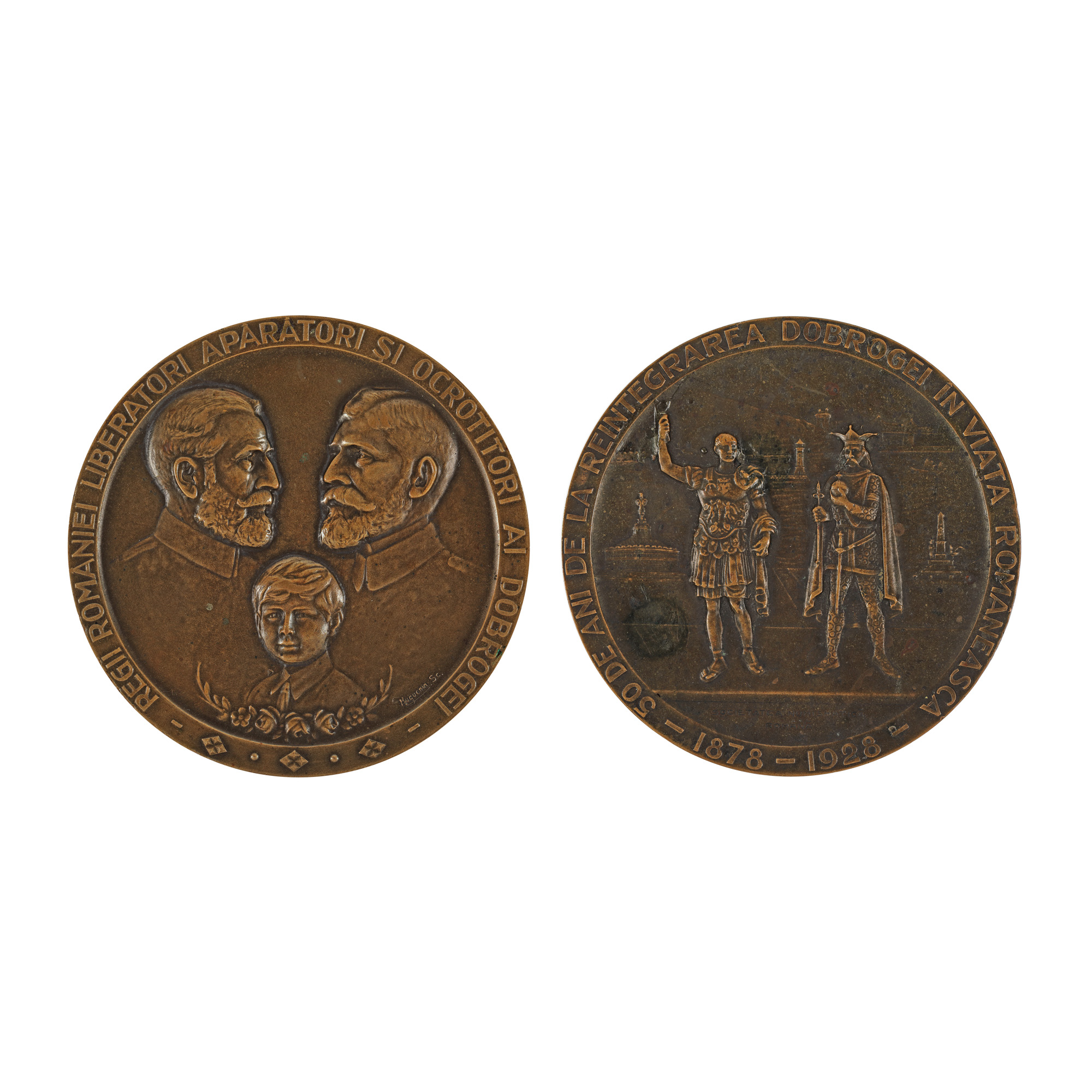 Medalia ”50 de ani de la reintegrarea Dobrogei”, 1928