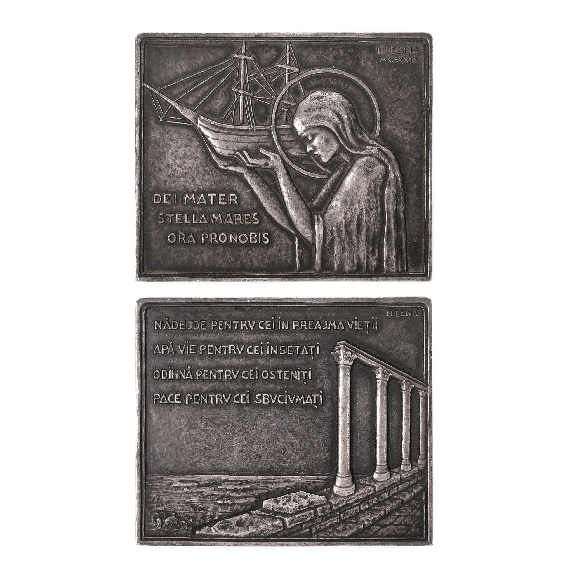 Plachetă "Stella Maris", realizată de principesa Ileana, 1929