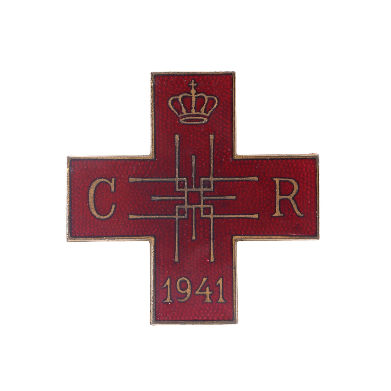 Insigna ”Crucea Roșie - Societatea Regina Elena”, 1941