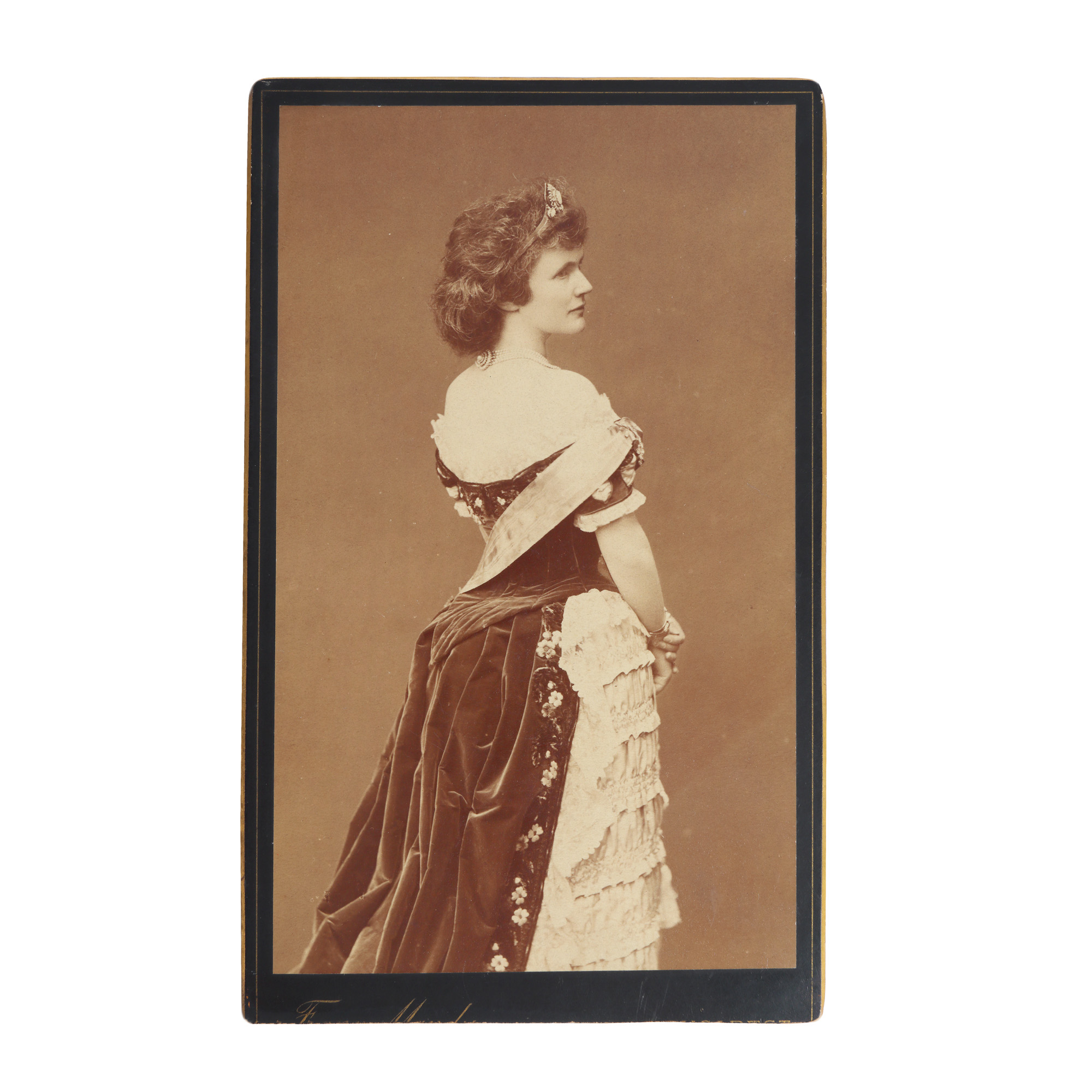 Vintage photograph illustrating Queen Elisabeth, second half of the 20th Century