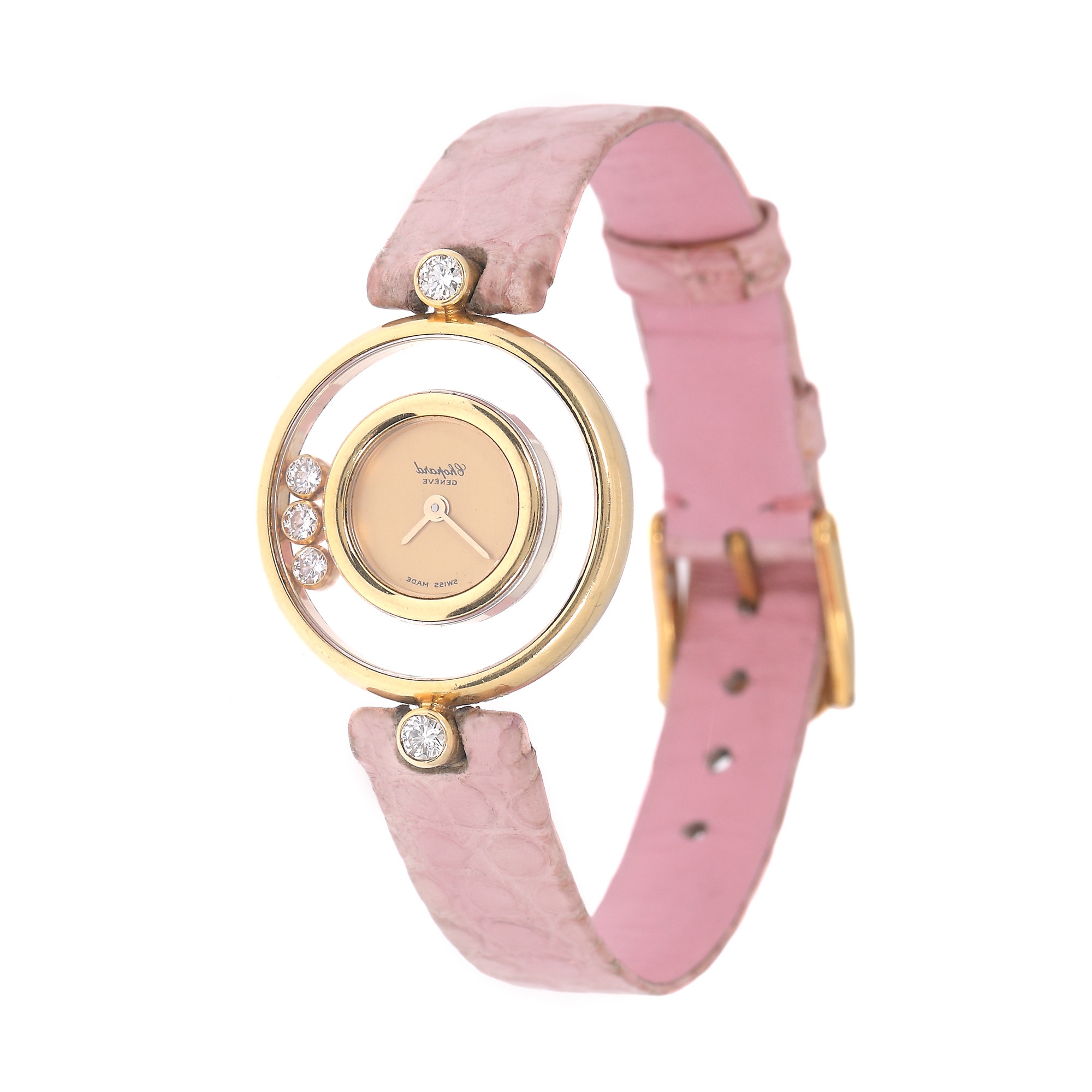 Ceas Chopard Happy Diamonds, din aur, decorat cu diamante, de mână, de damă, ediție limitată 20/3929