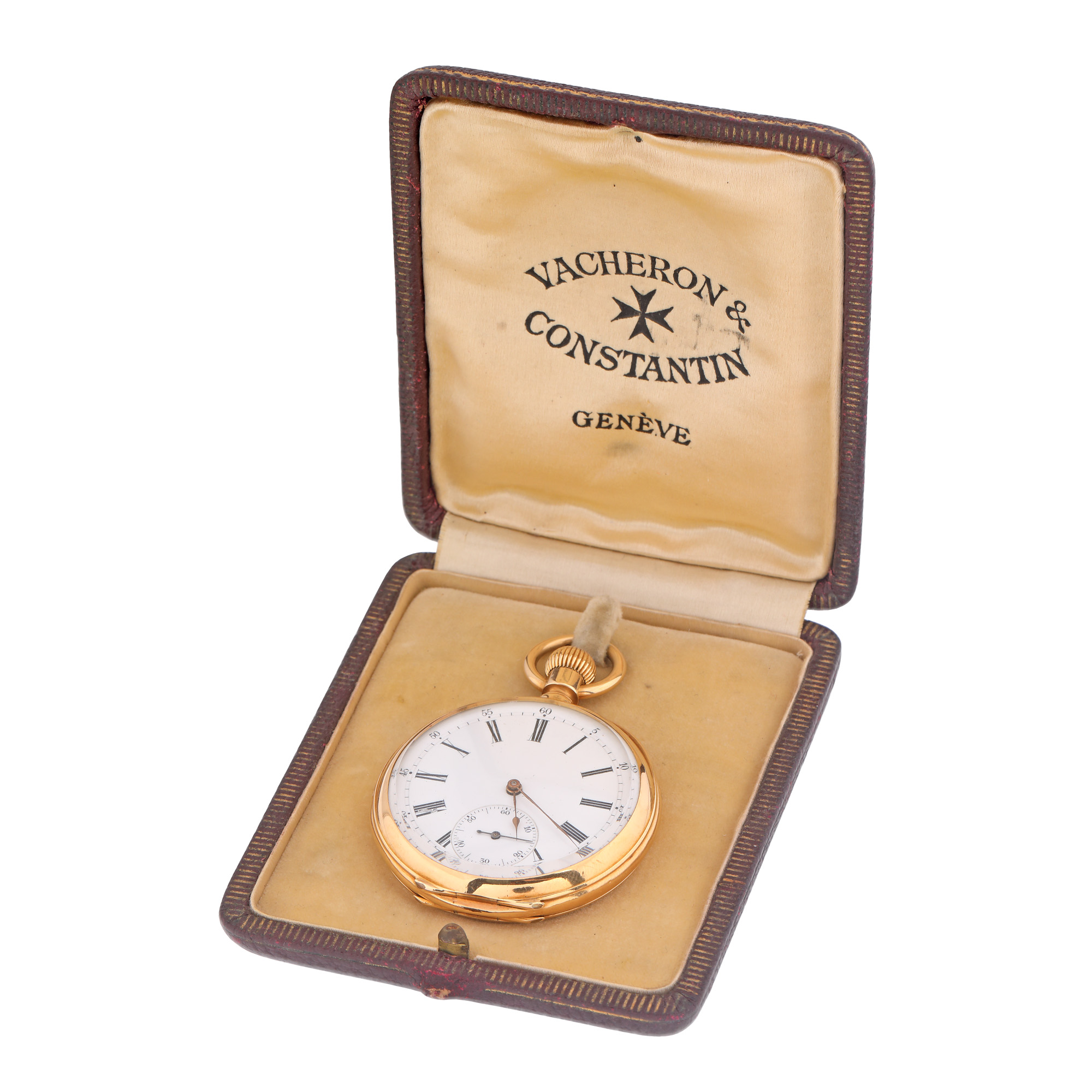Ceas Vacheron Constantin din aur, de buzunar, în cutia originală