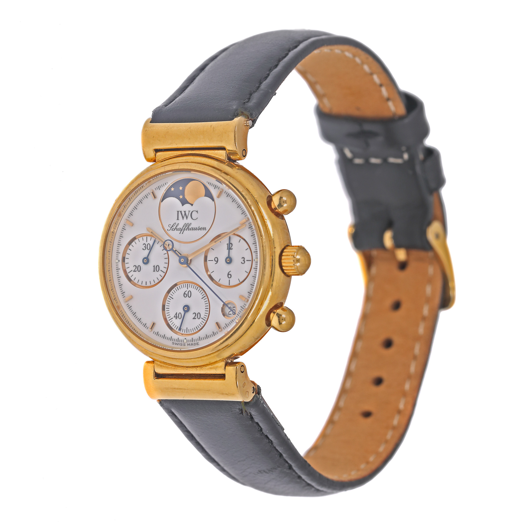Ceas IWC Da Vinci Calendar Moon Phase, din aur, de mână, de damă