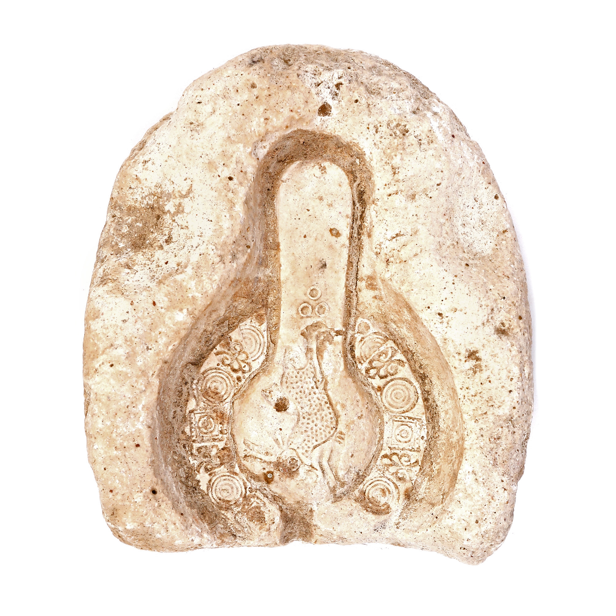 Mould for stamping the rush-light, decorated with a hunting scene, the Eastern Roman Empire, late antiquity