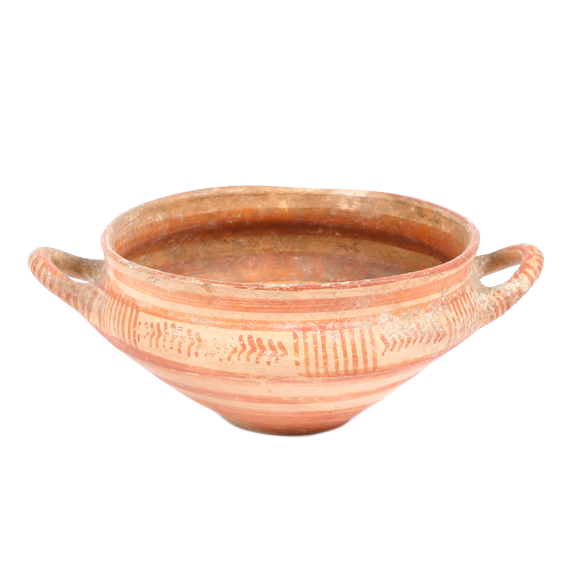 Etruscan cup, decorated with geometric patterns, cca. 700-650 BCE