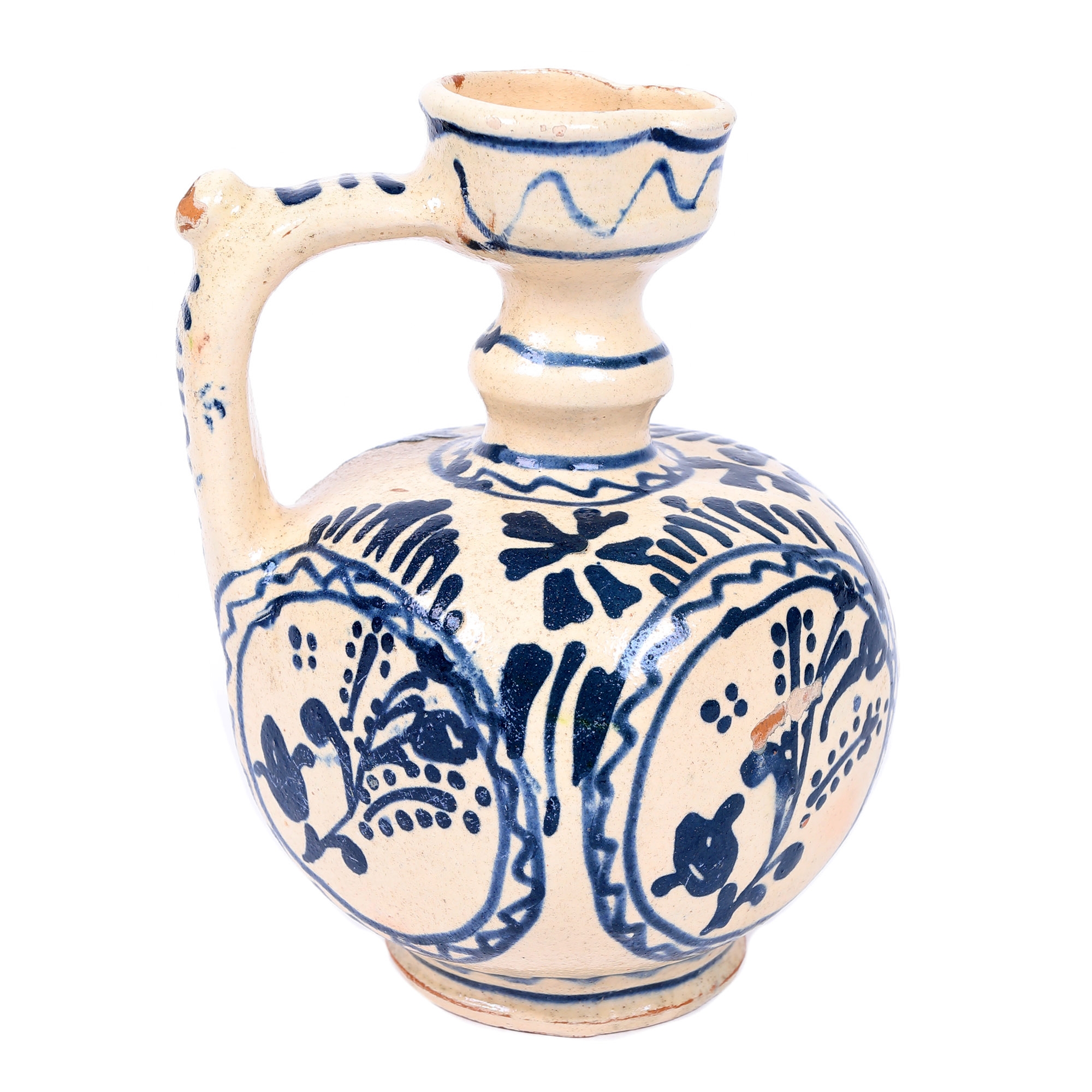 Ceremonial wine jug, bearing a noble effigy, Transylvania, the first half of the 20th century