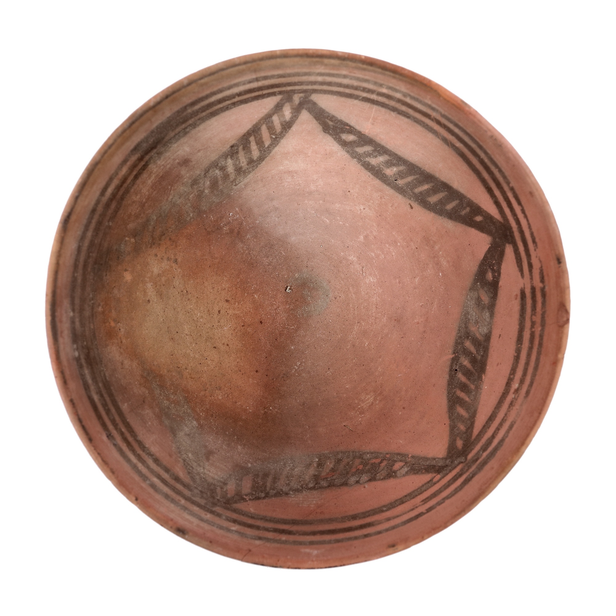 Bowl from painted terracotta, possibly Greece, III-I BC