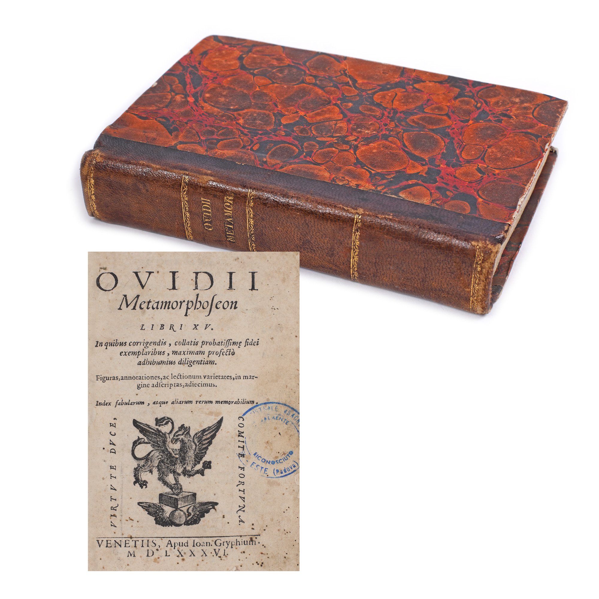 ”Metamorfoze”, de Ovidius Publius Nasso, latină, Veneția, 1586