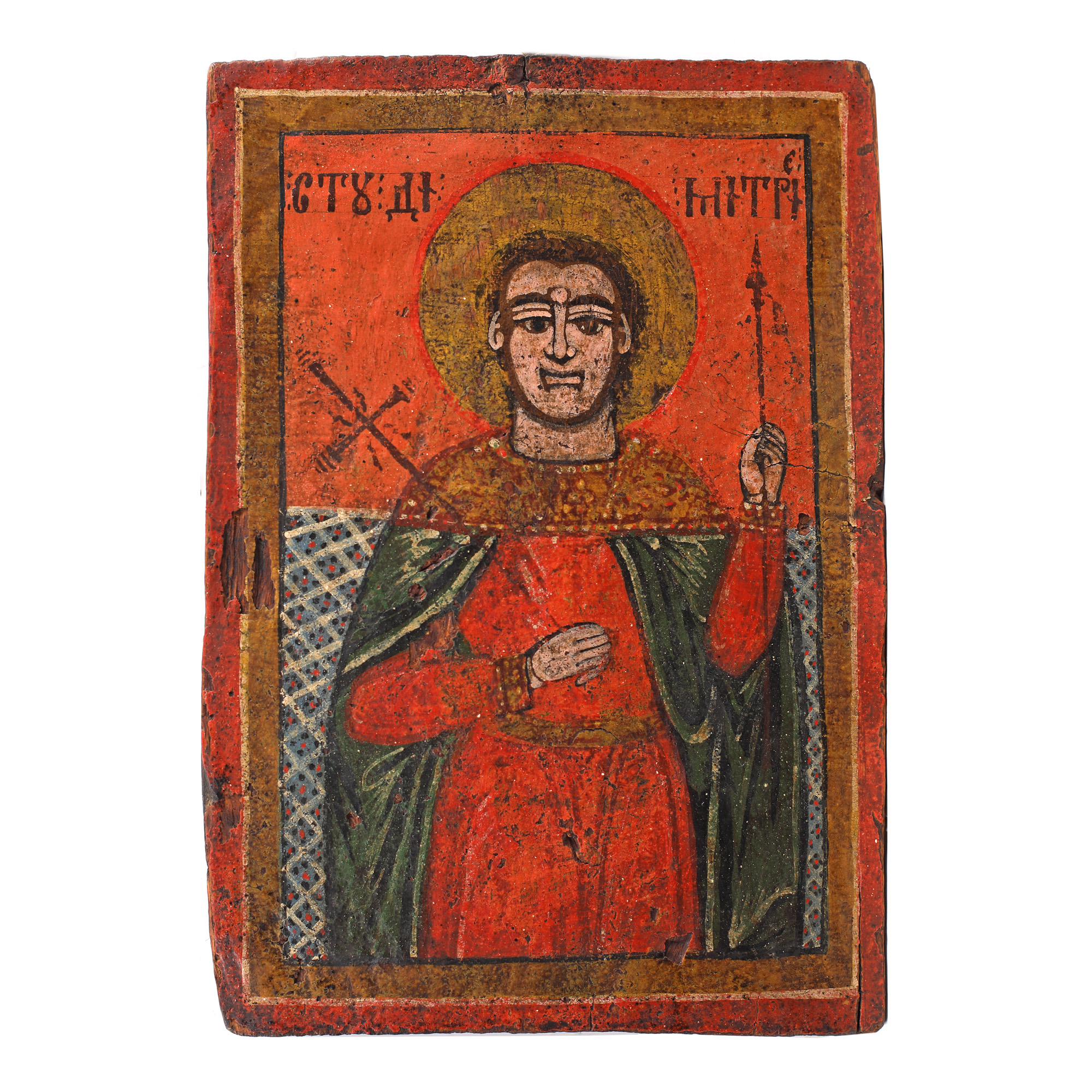 Icon on wood, "Saint Demetrius", Romanian school, late 18th century - early 19th century