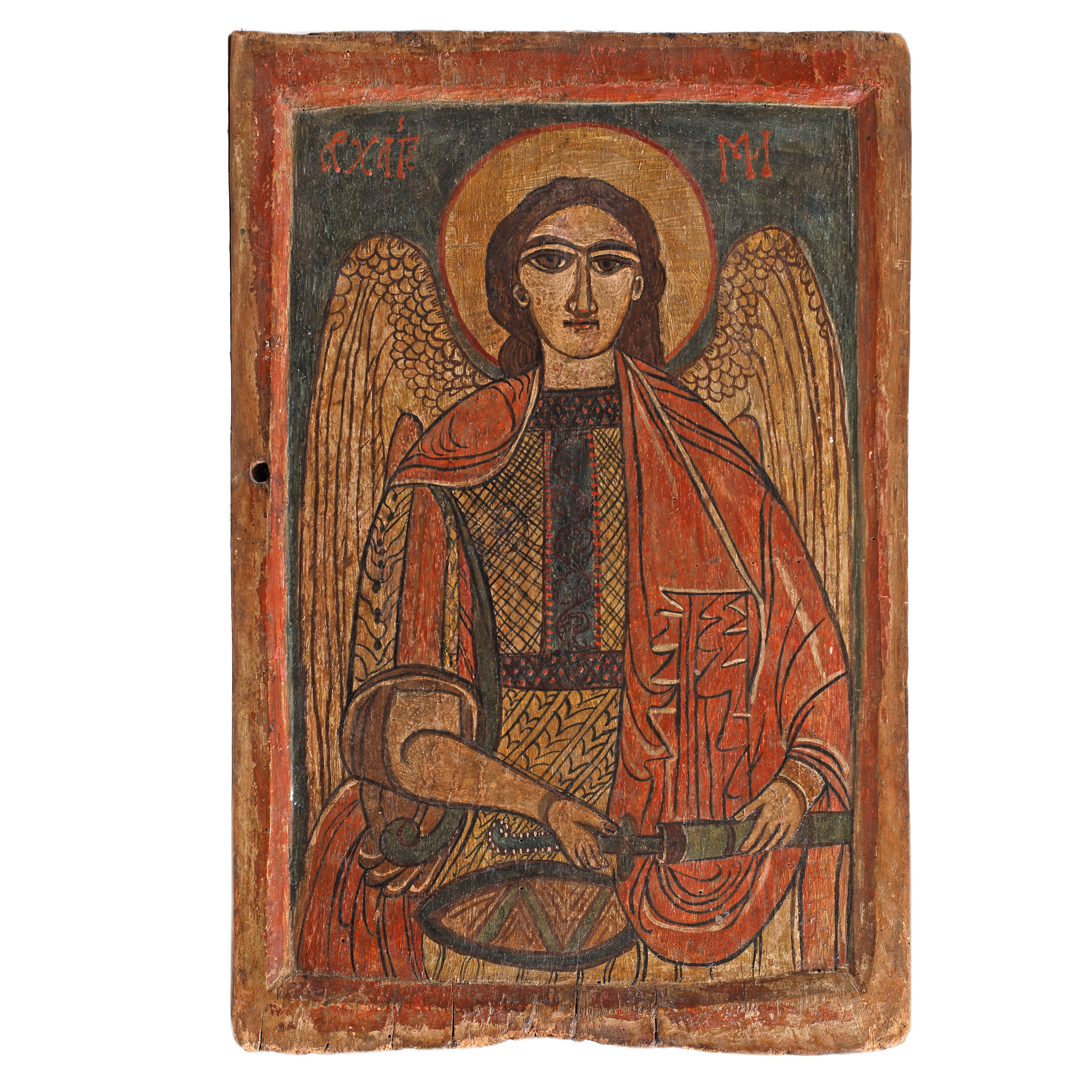 Icon on wood, "The Holy Archangel Michael", post-Brâncovenesc school, probably Banat workshop, late 18th century