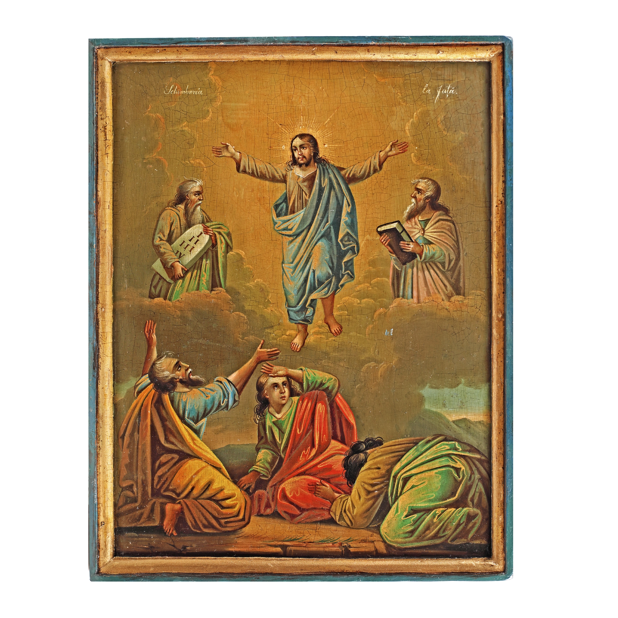 Icon on wood, "The Transfiguration", Romanian school (possibly Căldărușani), second half of the 19th century