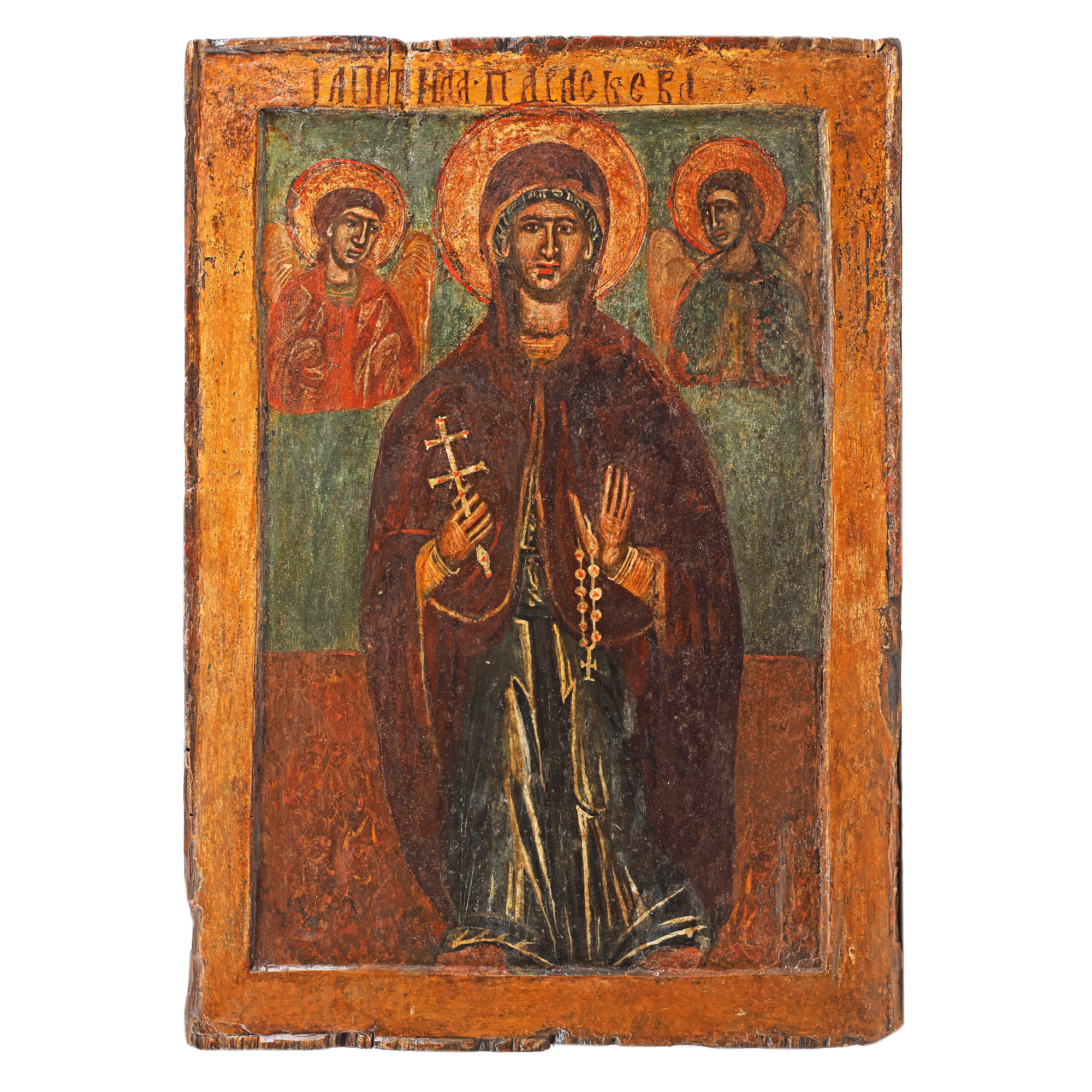 Icon on wood, "Saint Paraskeva", South-Danubian school of Greek influence, second half of the 18th century