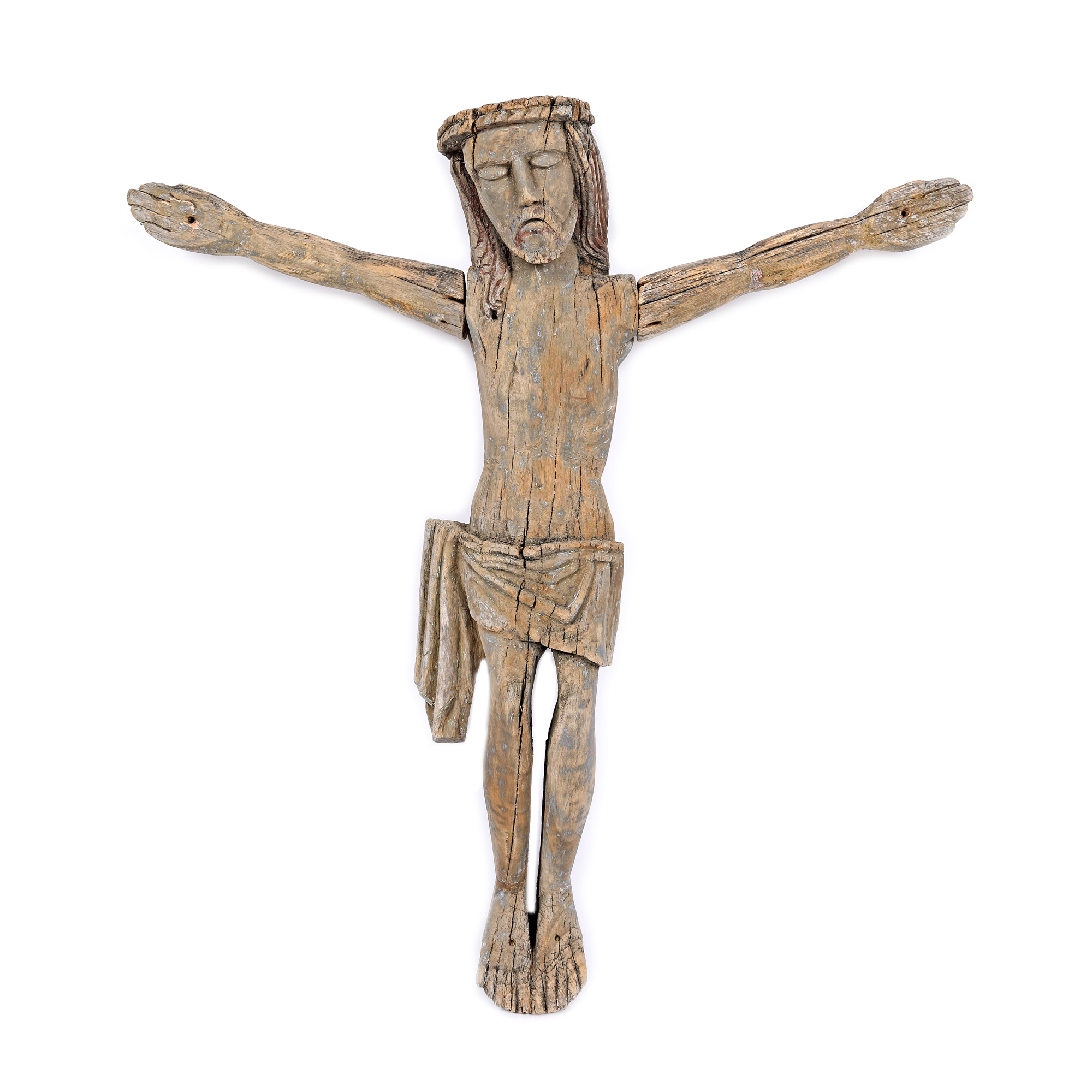 Wooden statuette, "Corpus Christi", probably Maramureș workshop, 18th century - 19th century