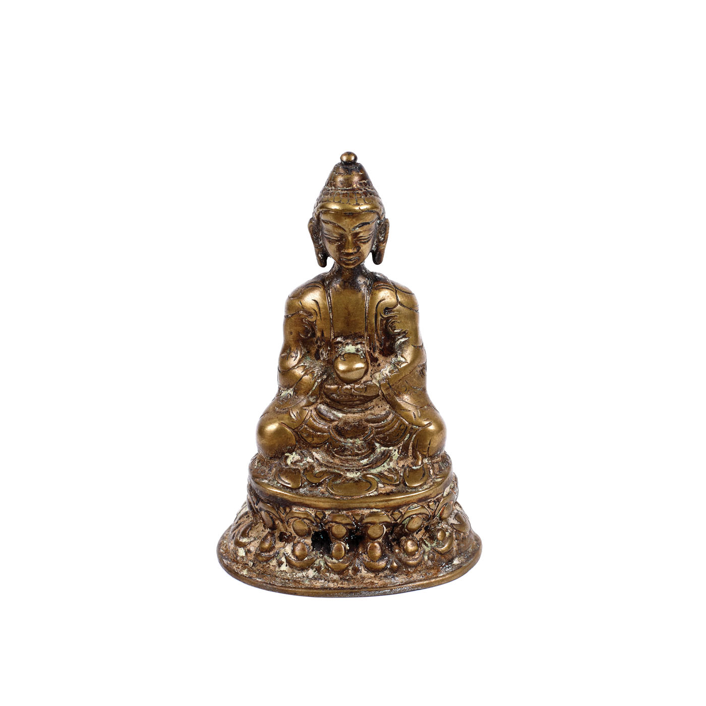 Bronze statuette illustrating Buddha Amitabha, symbolising longevity, China, the 17th-18th century