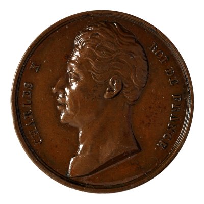 Medalia ”Charles X - Felicitări din partea muncitorilor Porților Parisului pentru încoronare”, 1824