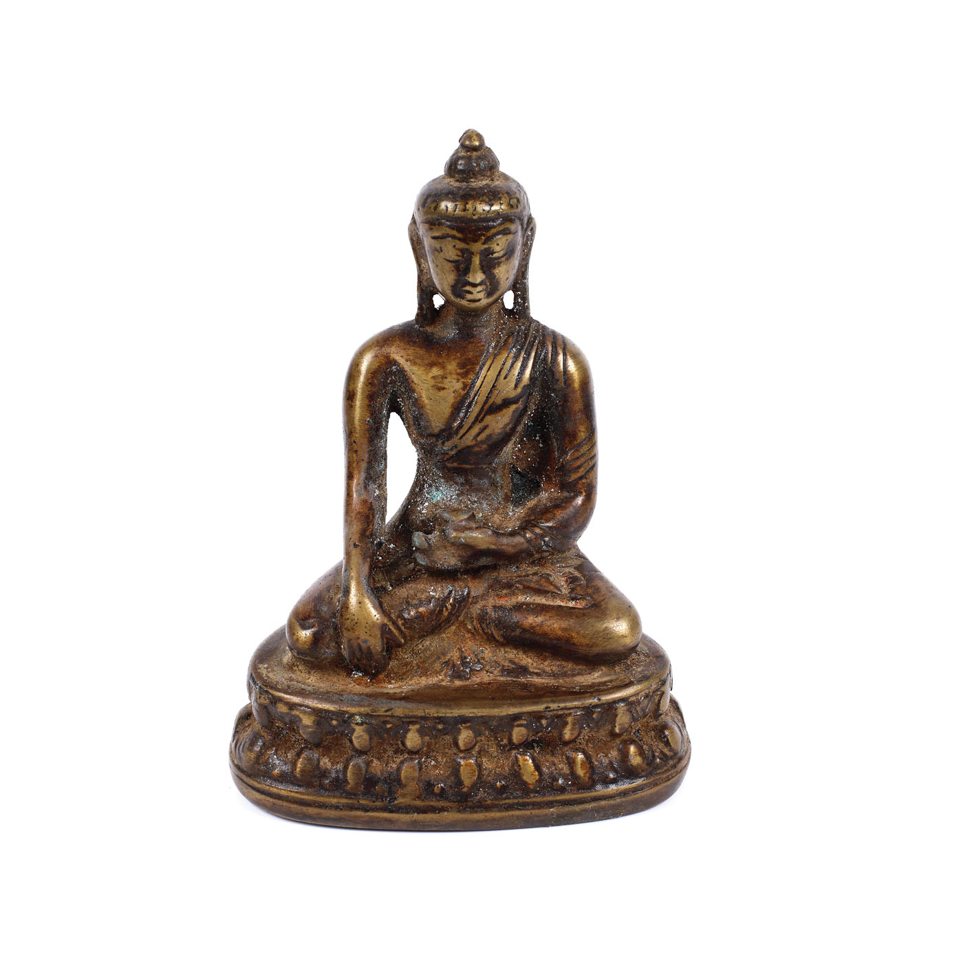 Bronze statuette illustrating Shakyamuni Buddha, probably China, the 17th-18th century