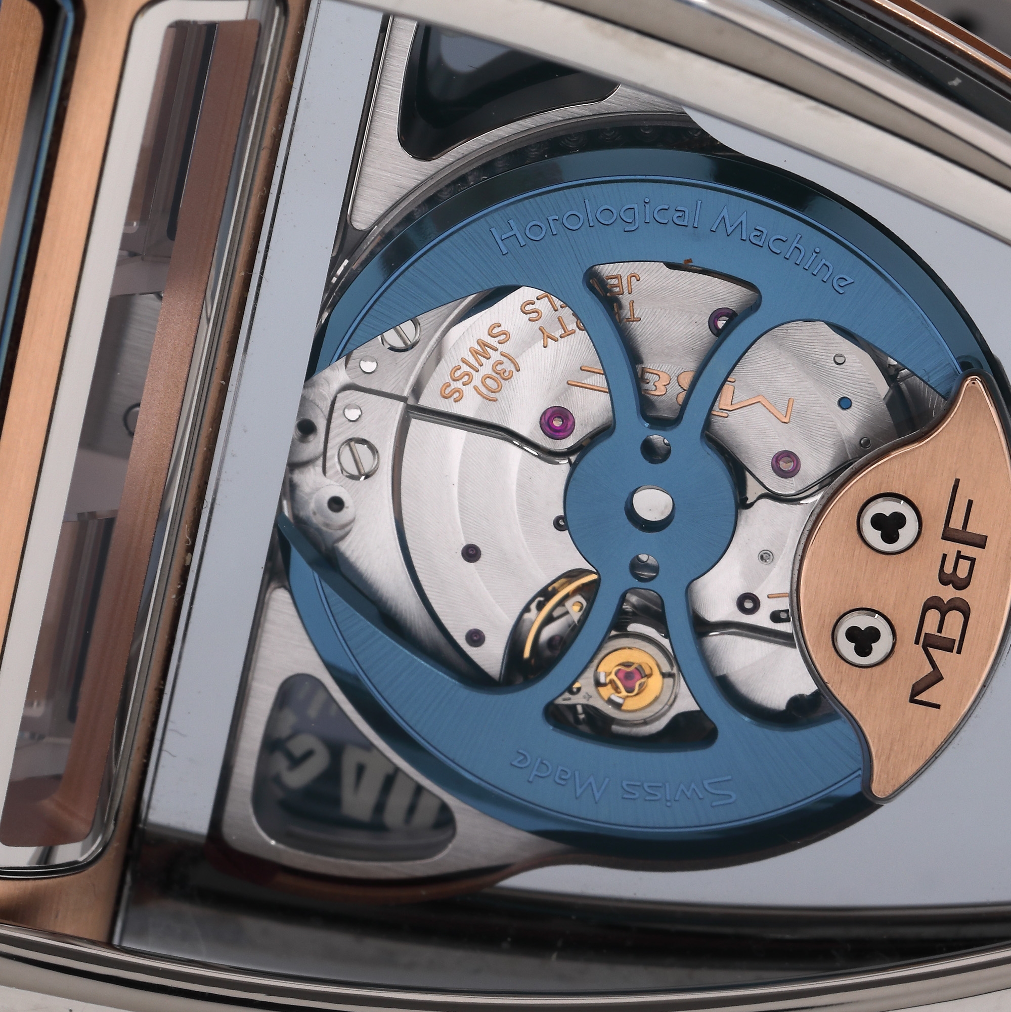Ceas MB & F HM No.8, din aur, de mână, bărbătesc