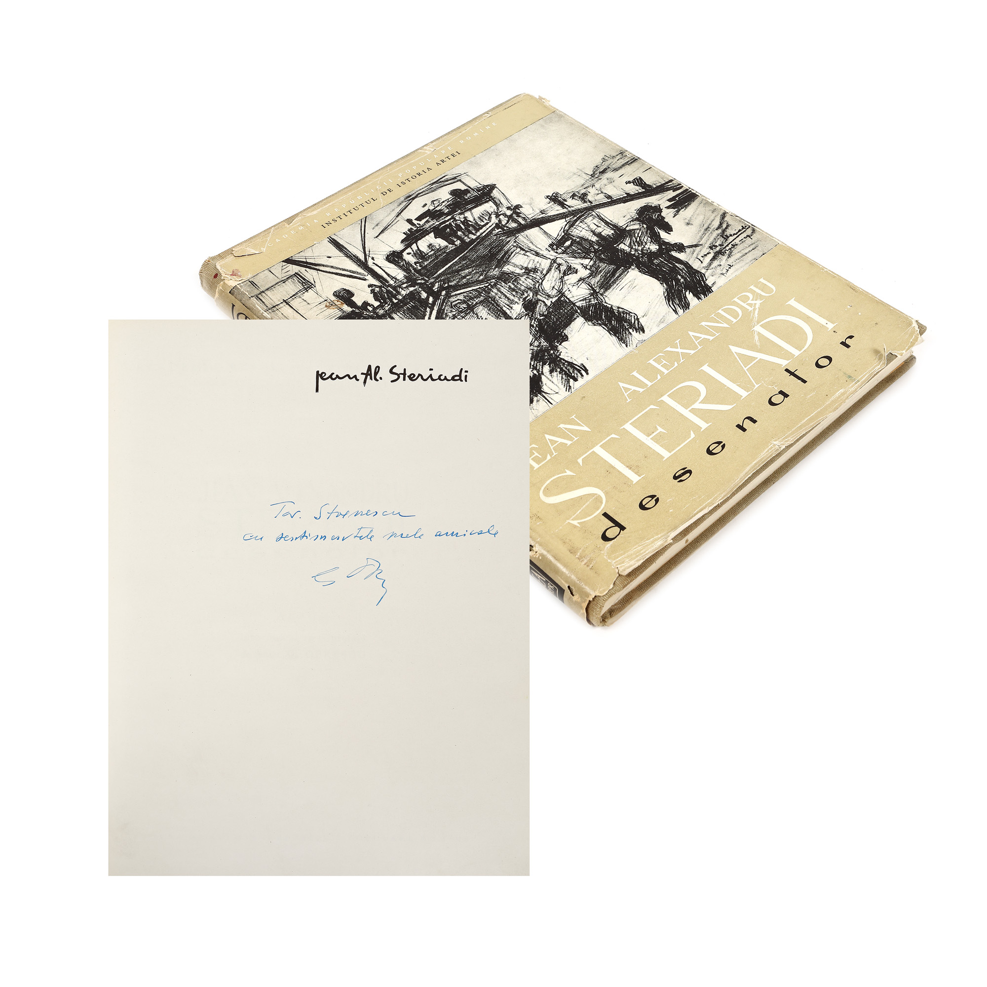 ”Jean Alexandru Steriadi”, de George Oprescu, București, 1961, cu dedicația și semnătura olografă a autorului