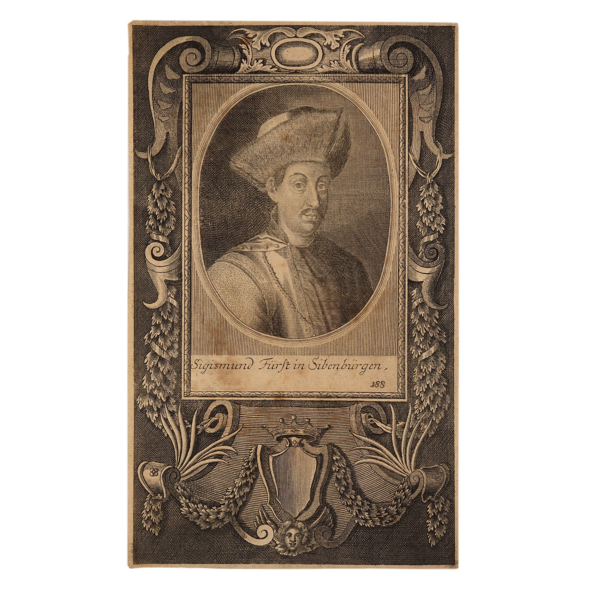 Gravură ”Sigismund Báthory, Prinț de Transilvania”, sfârșitul sec. XVIII