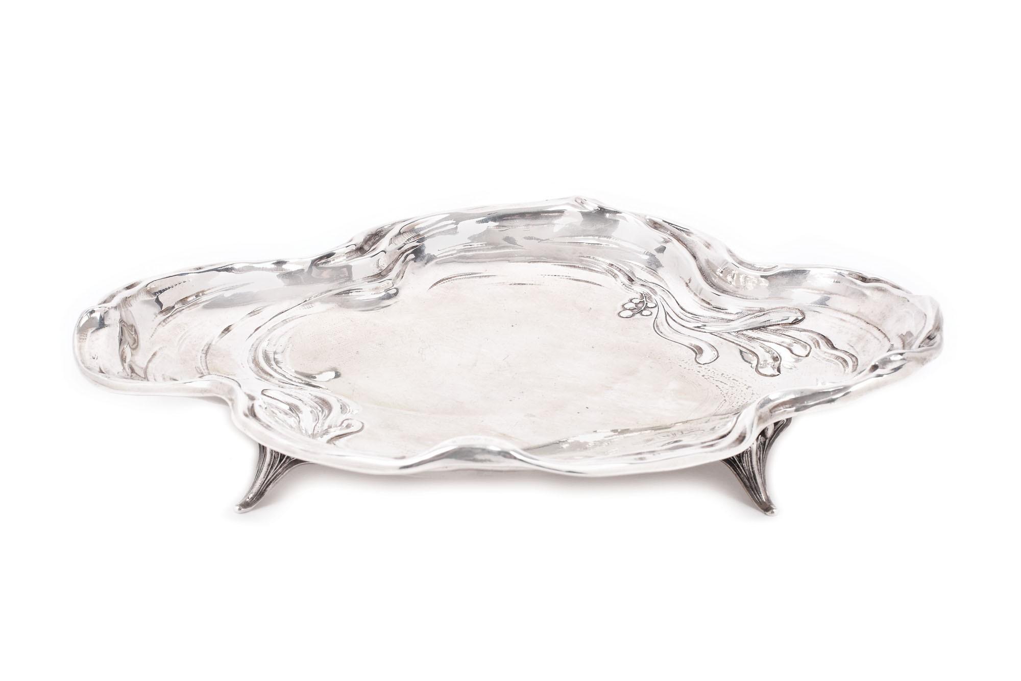 Vide-poche Art Nouveau, din argint. cca. 1900