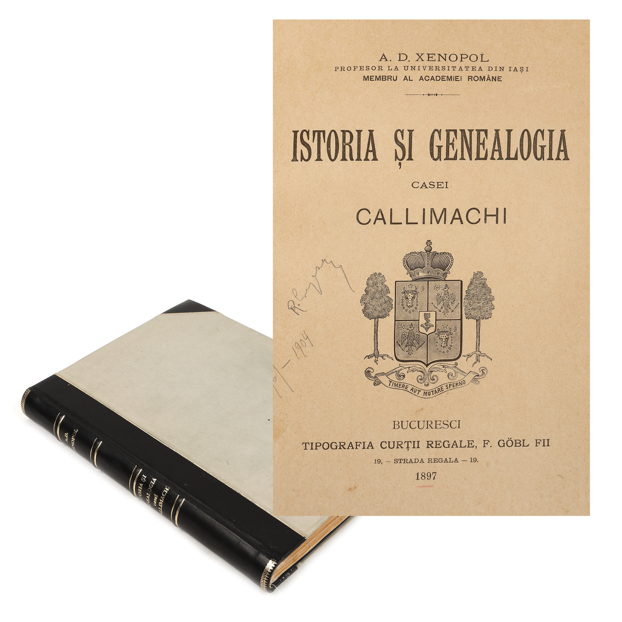 ”Istoria și genealogia Casei Callimachi”, de A.D. Xenopol, București, 1897