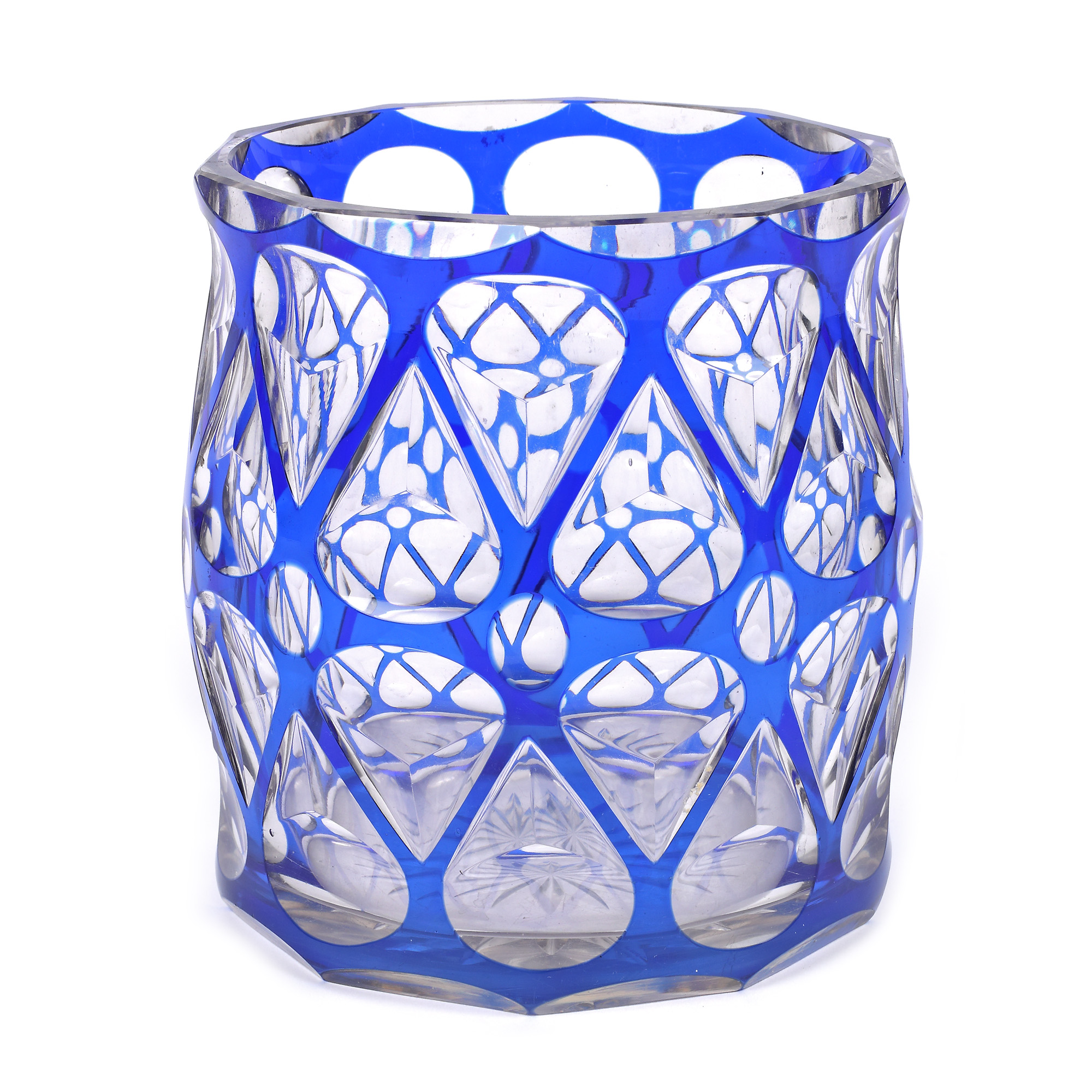 Crystal Val Saint Lambert vase, Art Deco style, approx. 1920