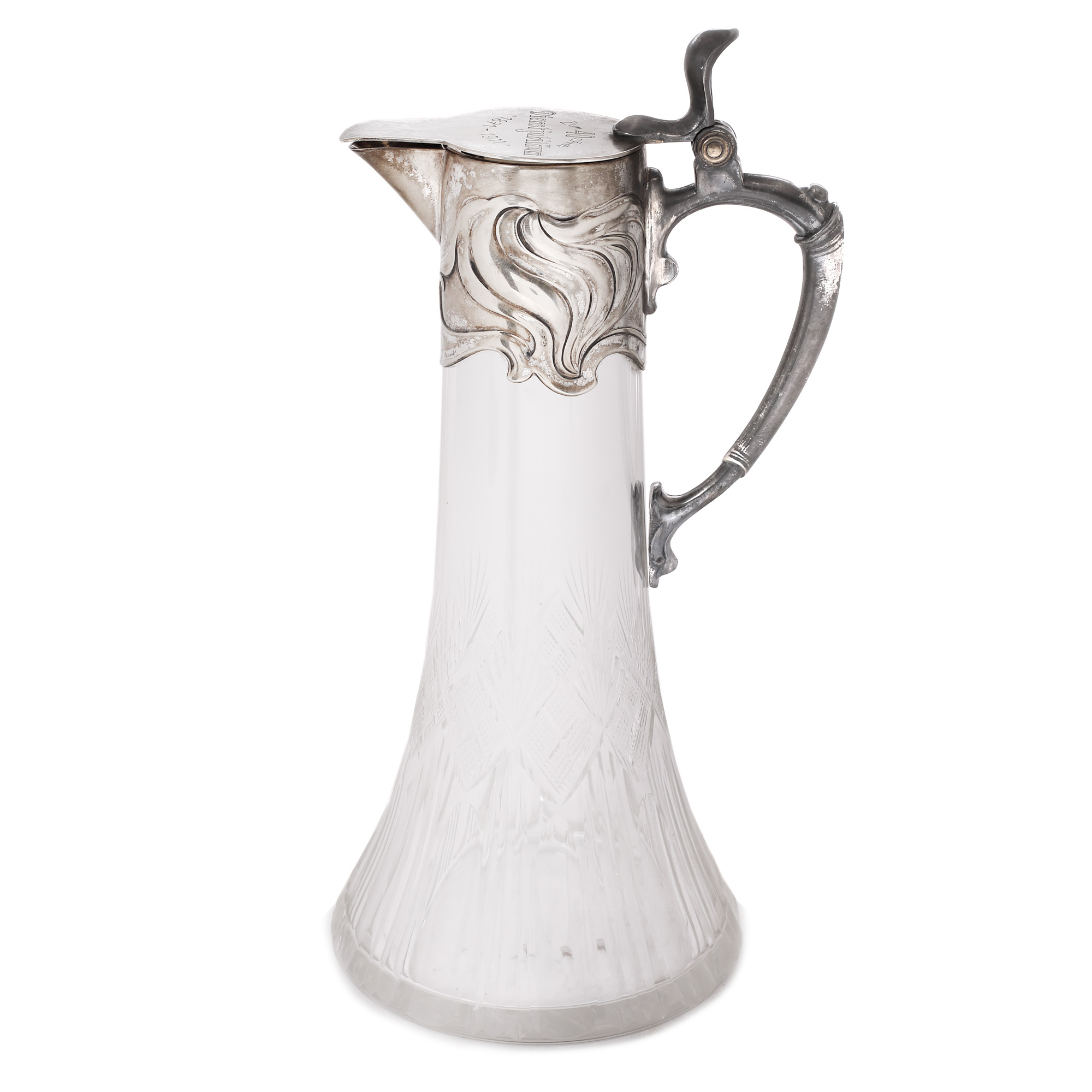 Art Nouveau style WMF carafe, approx. 1900