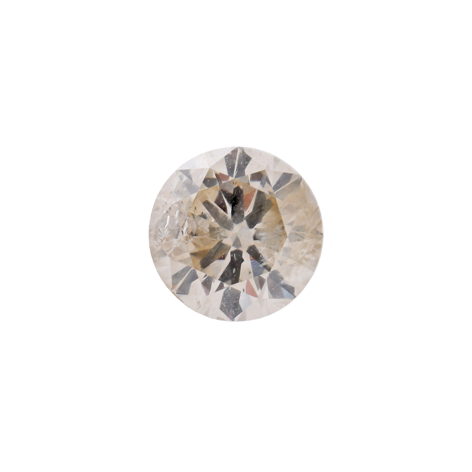 Diamant rotund brilian brownish gray, însoțit de certificat gemologic AIG